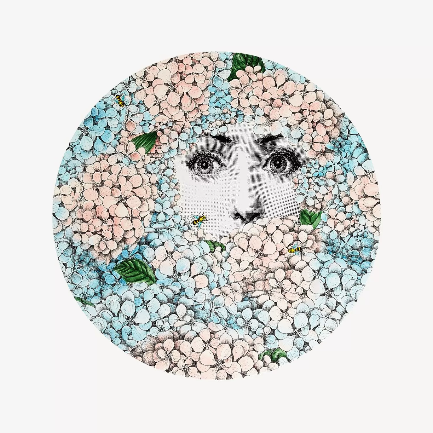 Tables<Fornasetti Table Top Ortensia Multicolour