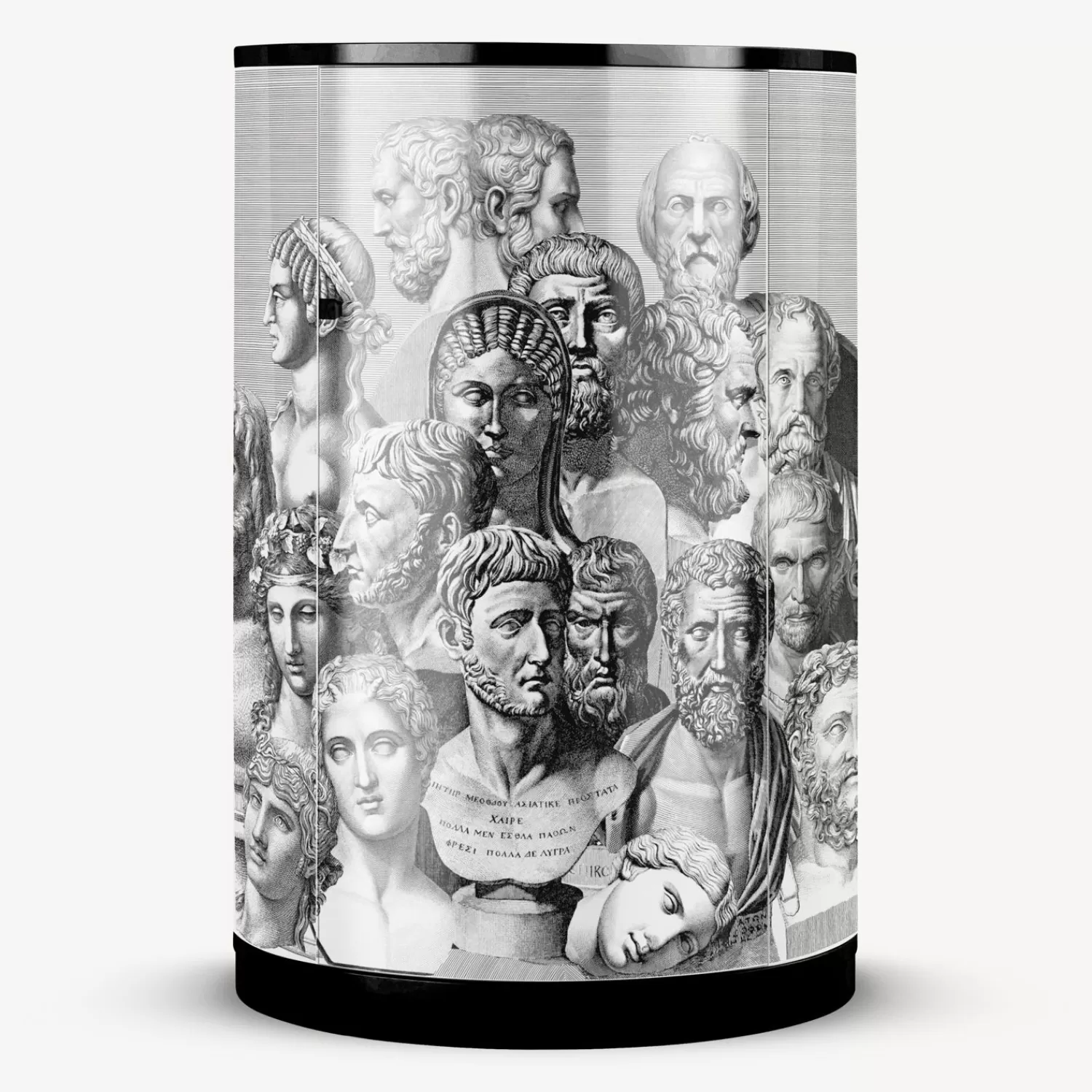 Storage Consoles<Fornasetti Tall Console Teste Antiche White/Black