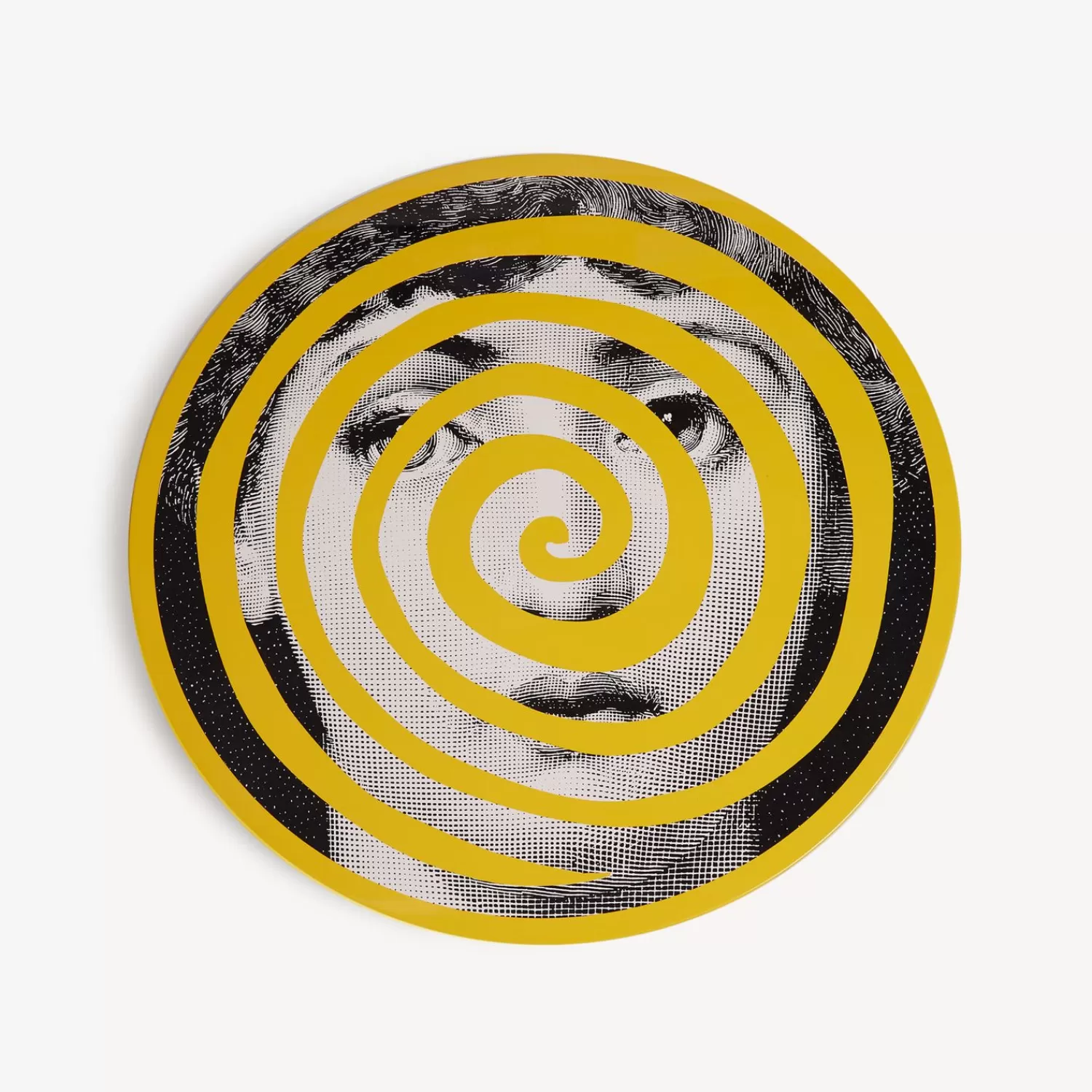 Tables<Fornasetti Tamburo Table Rigalina White/Black/Yellow