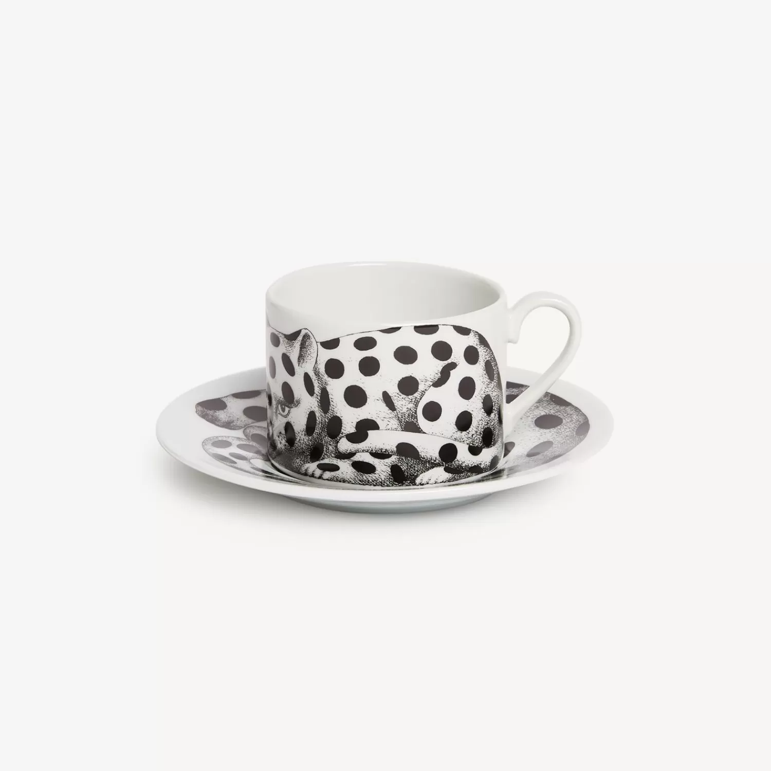 Tea And Coffee Sets<Fornasetti Tea Cup High Fidelity Pois White/Black