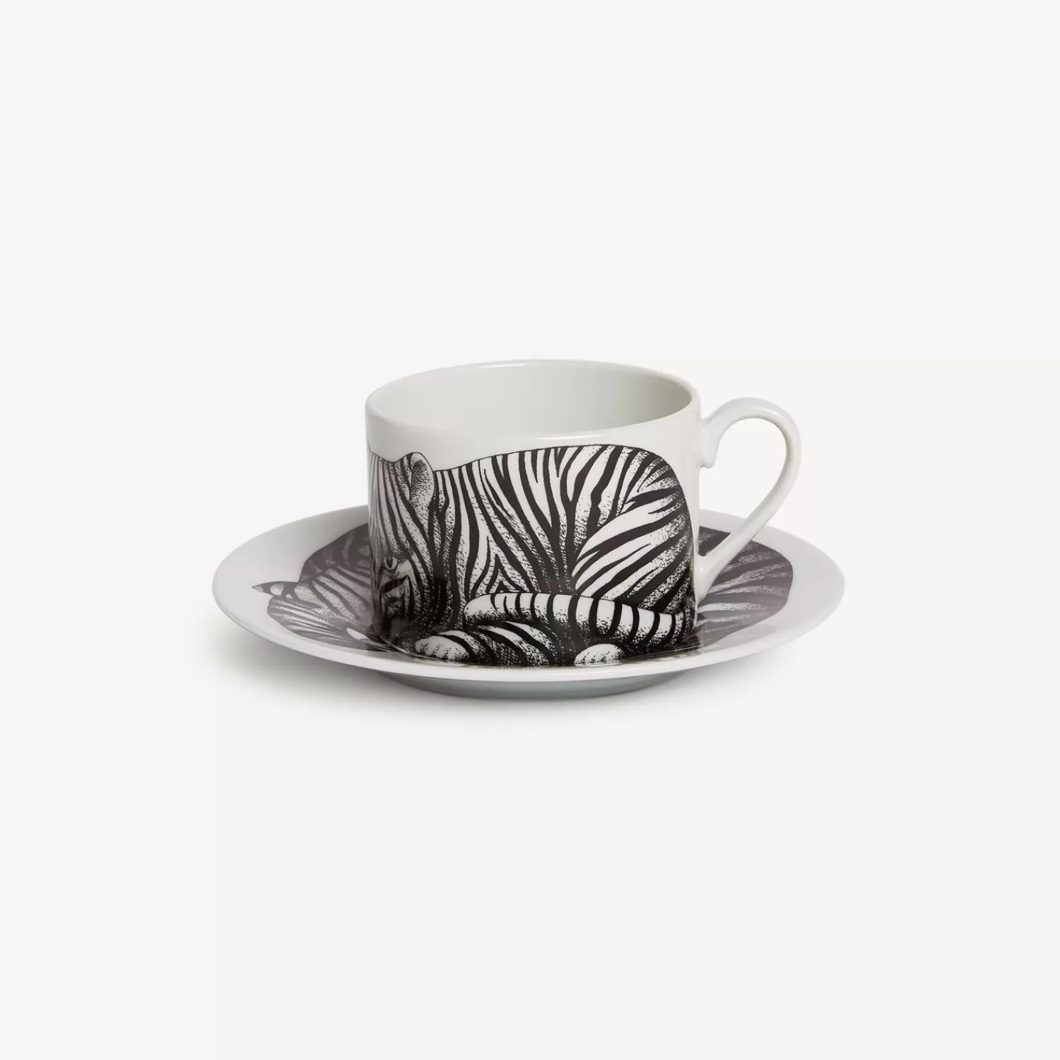 Tea And Coffee Sets<Fornasetti Tea Cup High Fidelity Tigrato White/Black