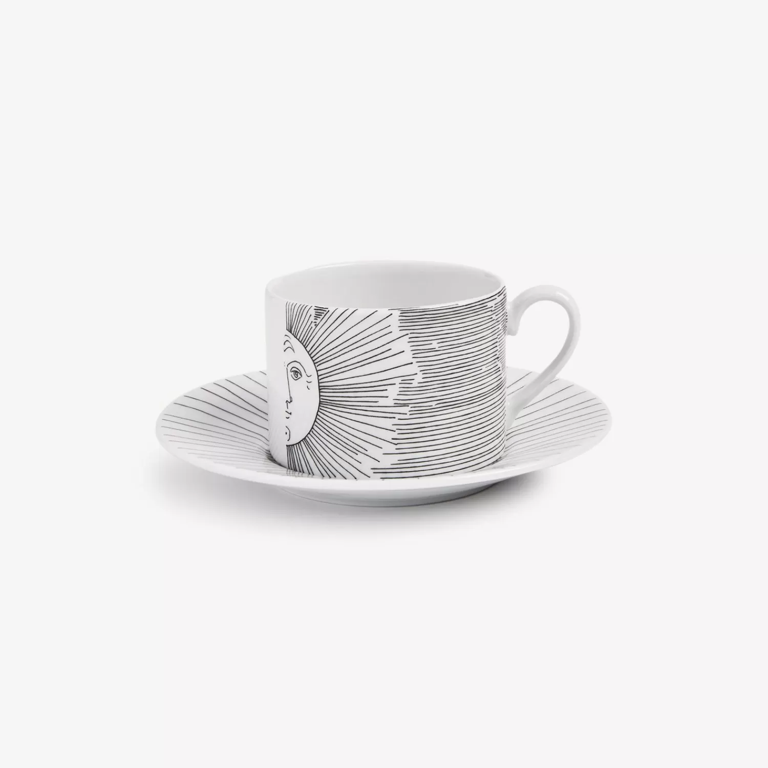 Tea And Coffee Sets<Fornasetti Tea Cup Solitario White/Black
