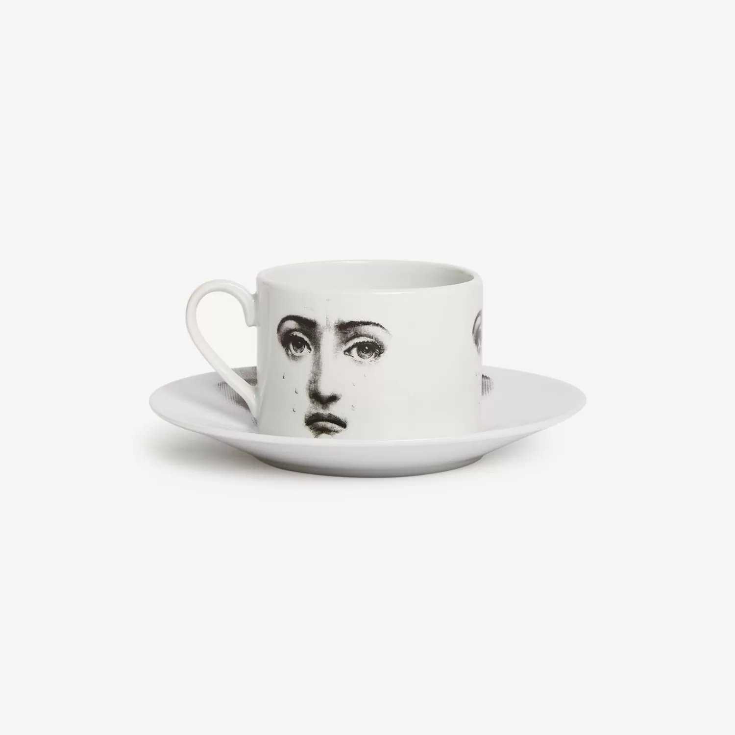 Tea And Coffee Sets<Fornasetti Tea Cup Tema E Variazioni Il Fumo Fa Male White/Black