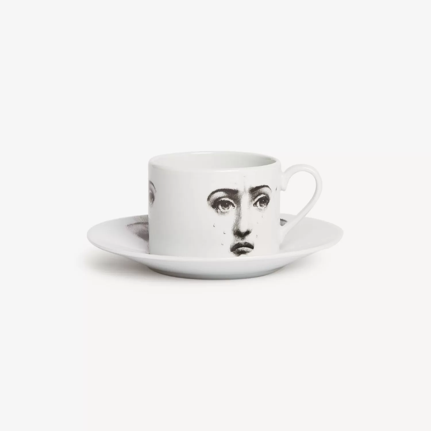 Tea And Coffee Sets<Fornasetti Tea Cup Tema E Variazioni Il Fumo Fa Male White/Black