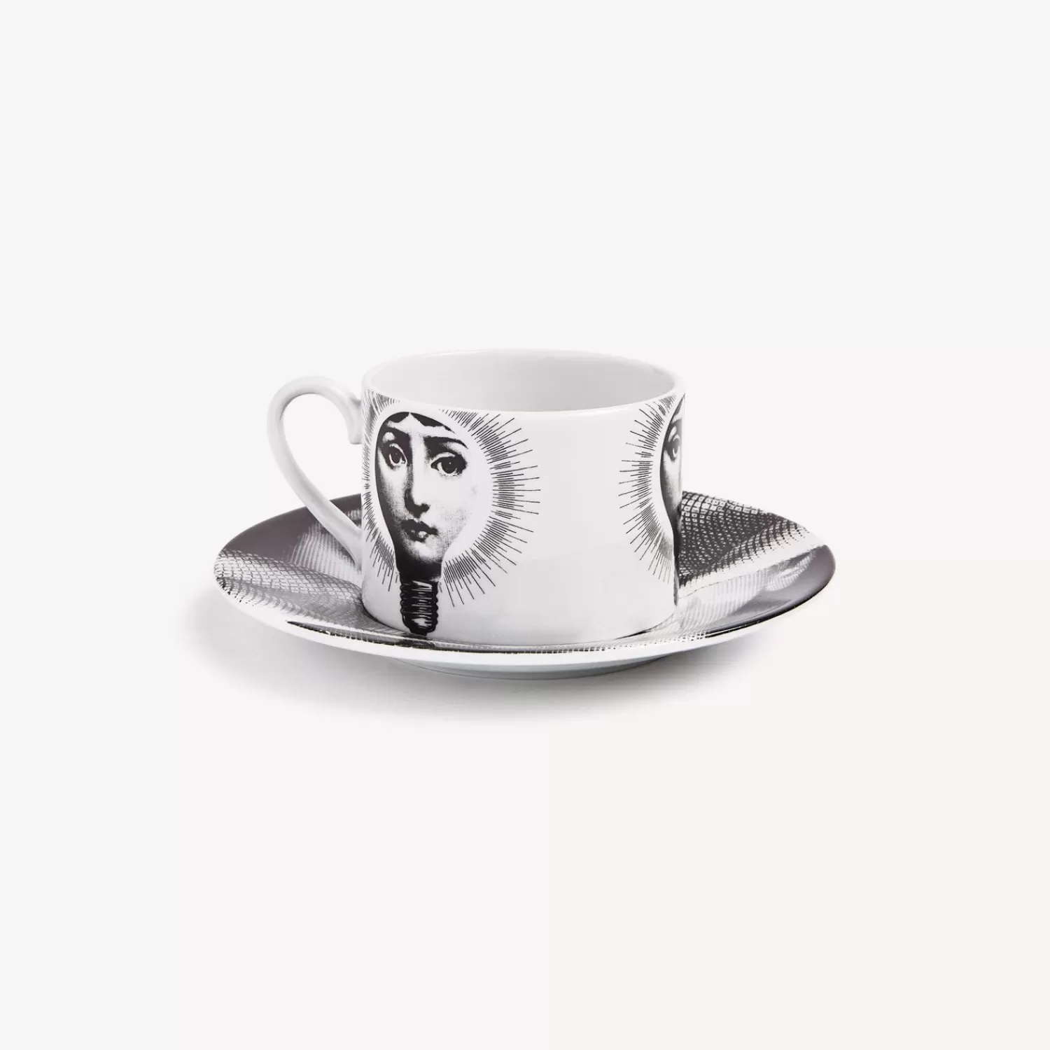 Tea And Coffee Sets<Fornasetti Tea Cup Tema E Variazioni Lampadina White/Black
