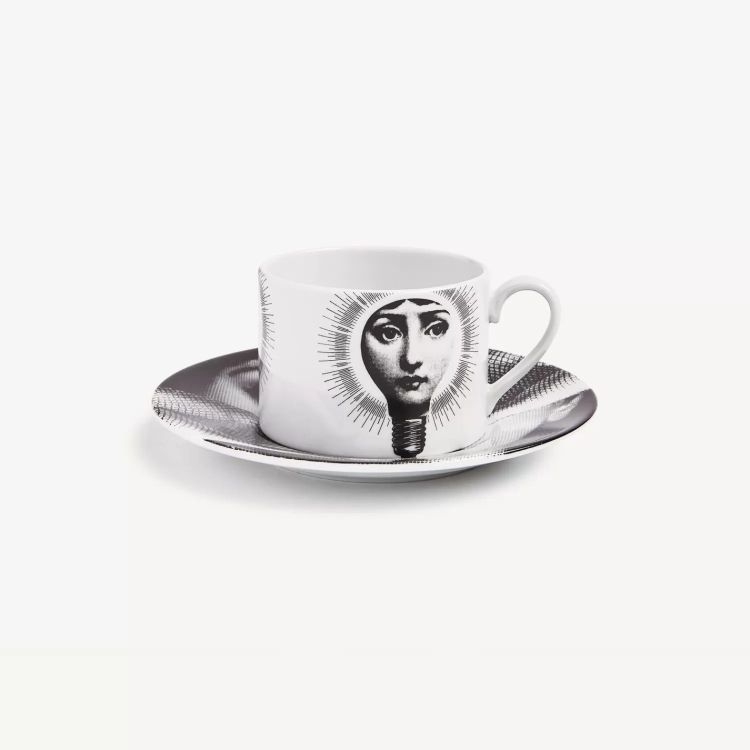Tea And Coffee Sets<Fornasetti Tea Cup Tema E Variazioni Lampadina White/Black