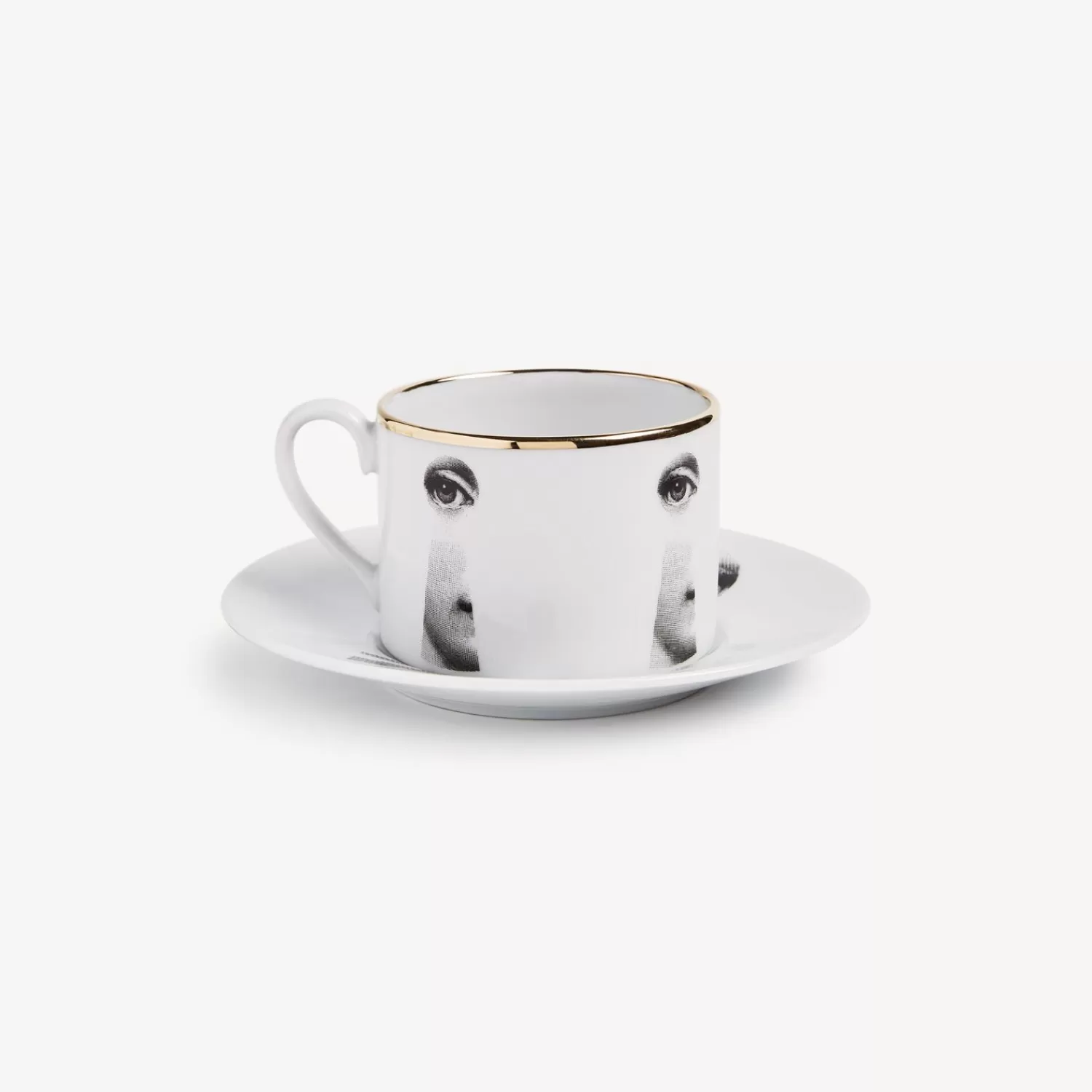 Tea And Coffee Sets<Fornasetti Tea Cup Tema E Variazioni Serratura White/Black/Gold
