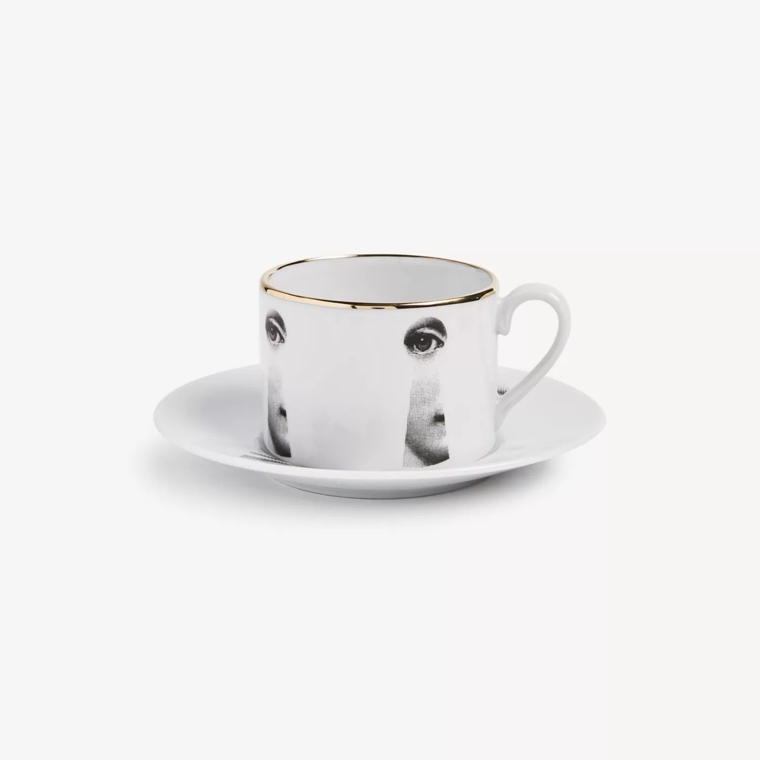 Tea And Coffee Sets<Fornasetti Tea Cup Tema E Variazioni Serratura White/Black/Gold