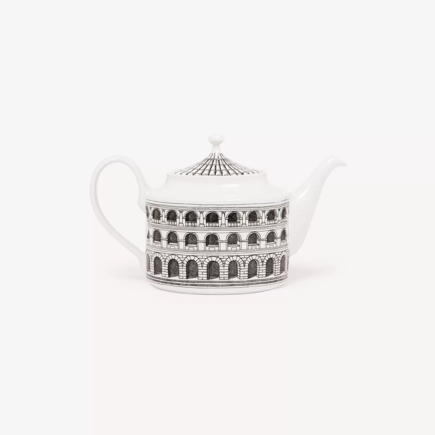 Tea And Coffee Sets<Fornasetti Teapot Architettura White/Black