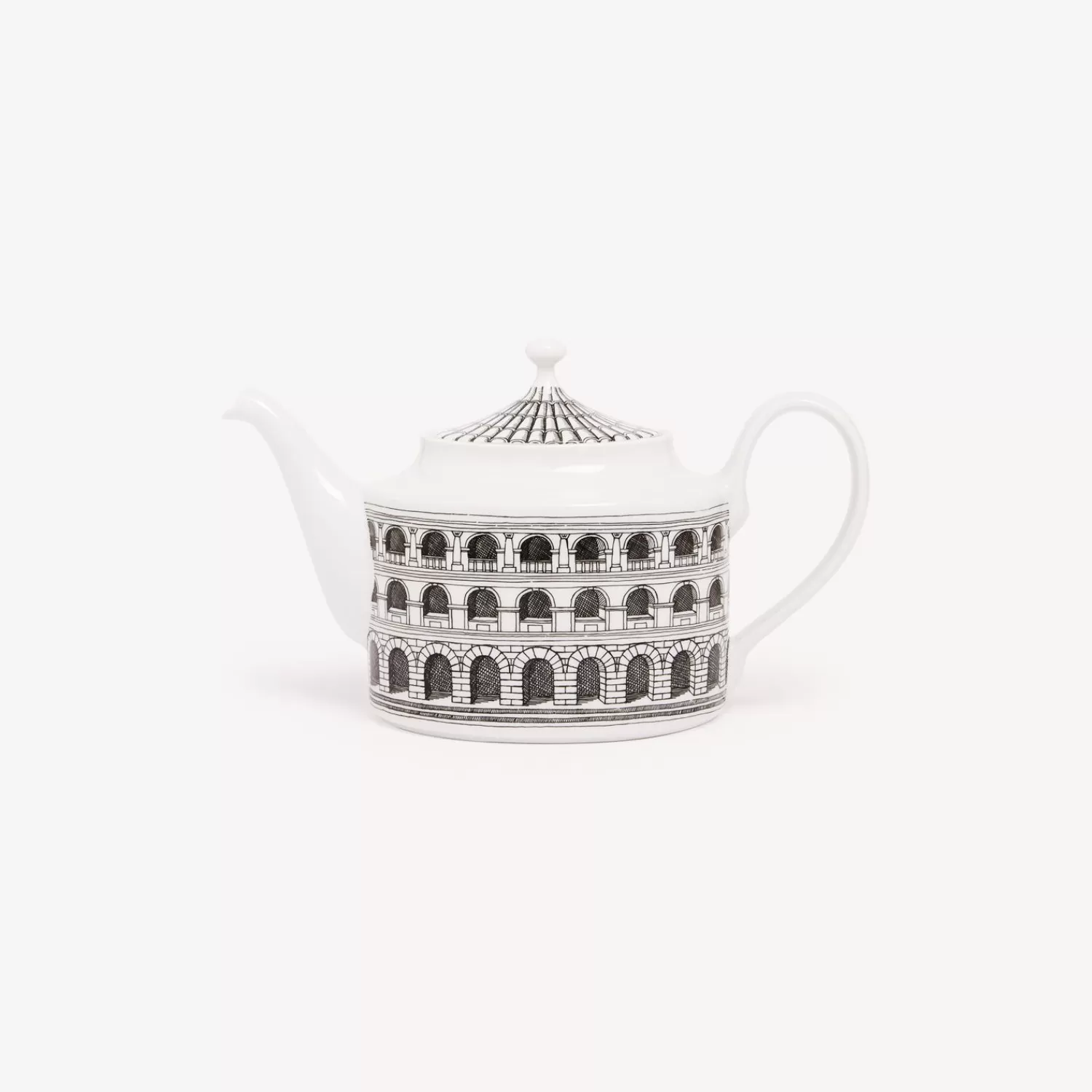 Tea And Coffee Sets<Fornasetti Teapot Architettura White/Black
