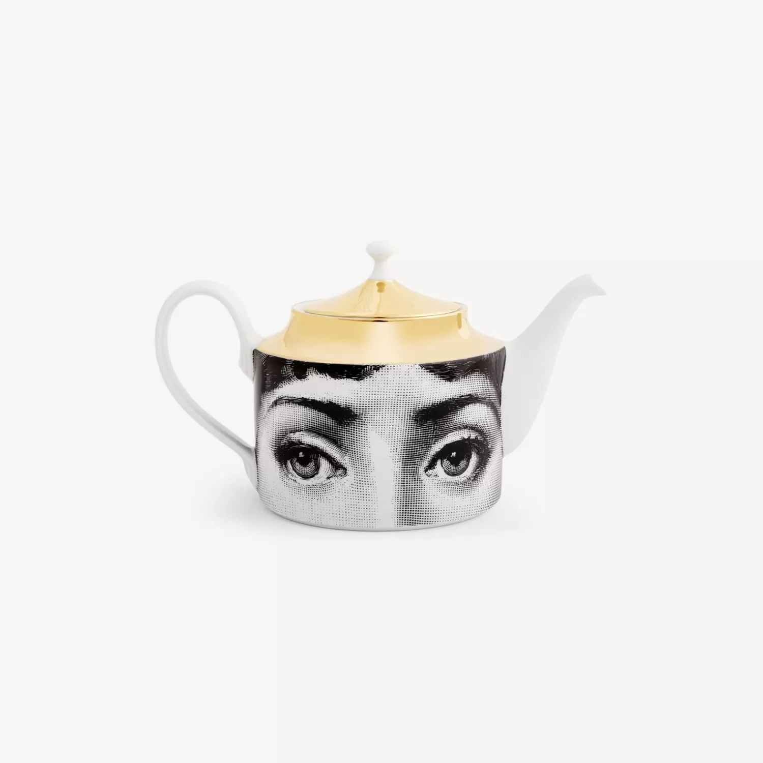 Tea And Coffee Sets<Fornasetti Teapot Tema E Variazioni N.21 White/Black/Gold