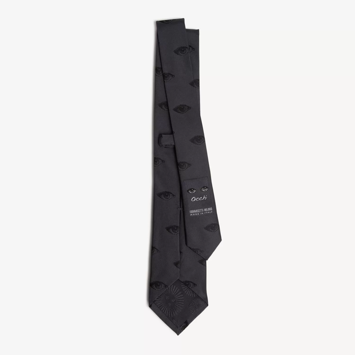 Ties<Fornasetti Tie Occhi Grey