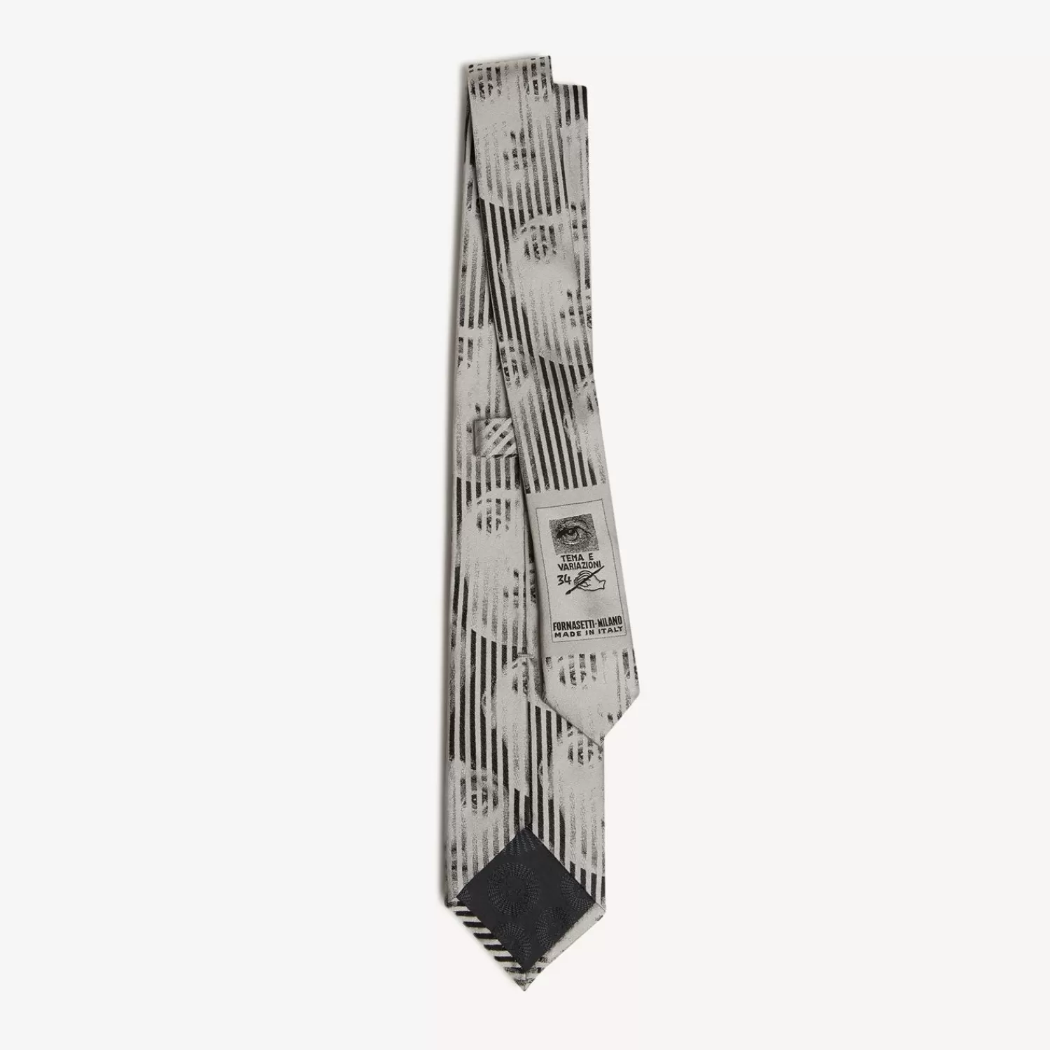 Ties<Fornasetti Tie Tema E Variazioni N.34 White/Black