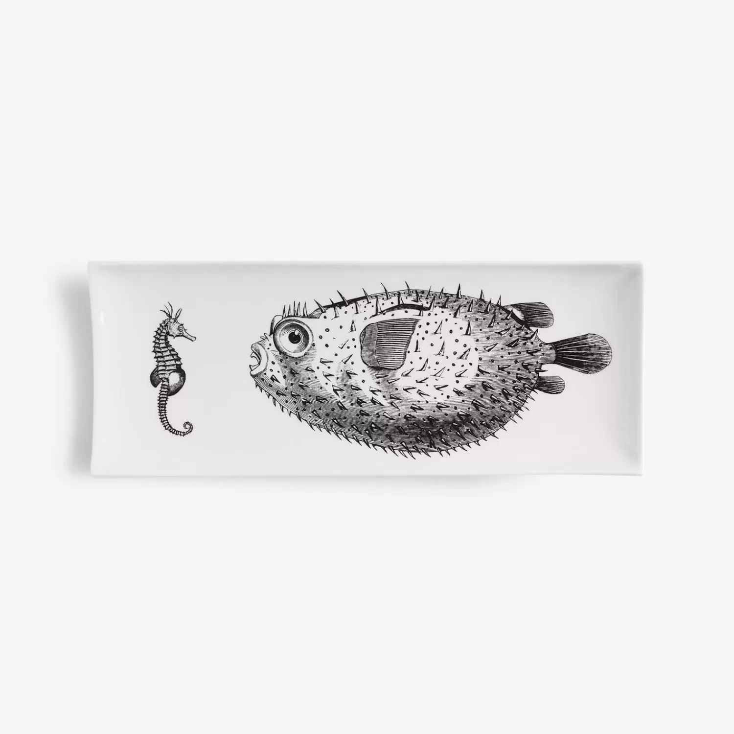 Decorative Trays<Fornasetti Tray Affronto White/Black