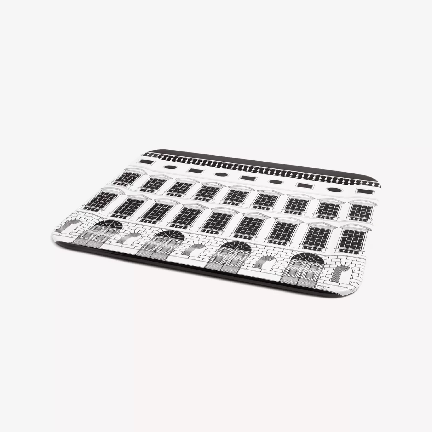 Decorative Trays And Pliants<Fornasetti Tray Architettura White/Black