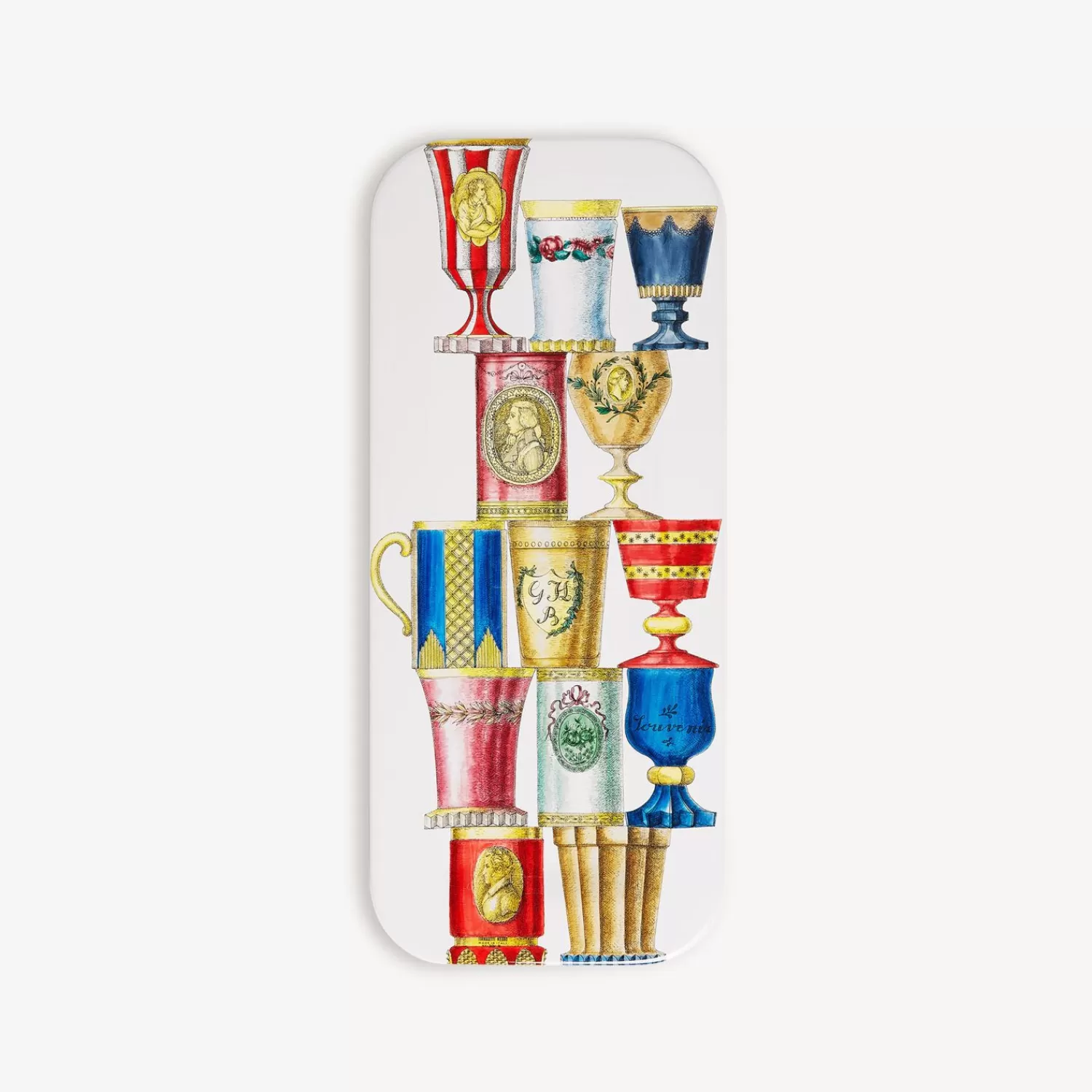 Decorative Trays And Pliants<Fornasetti Tray Bicchieri Boemia Multicolour