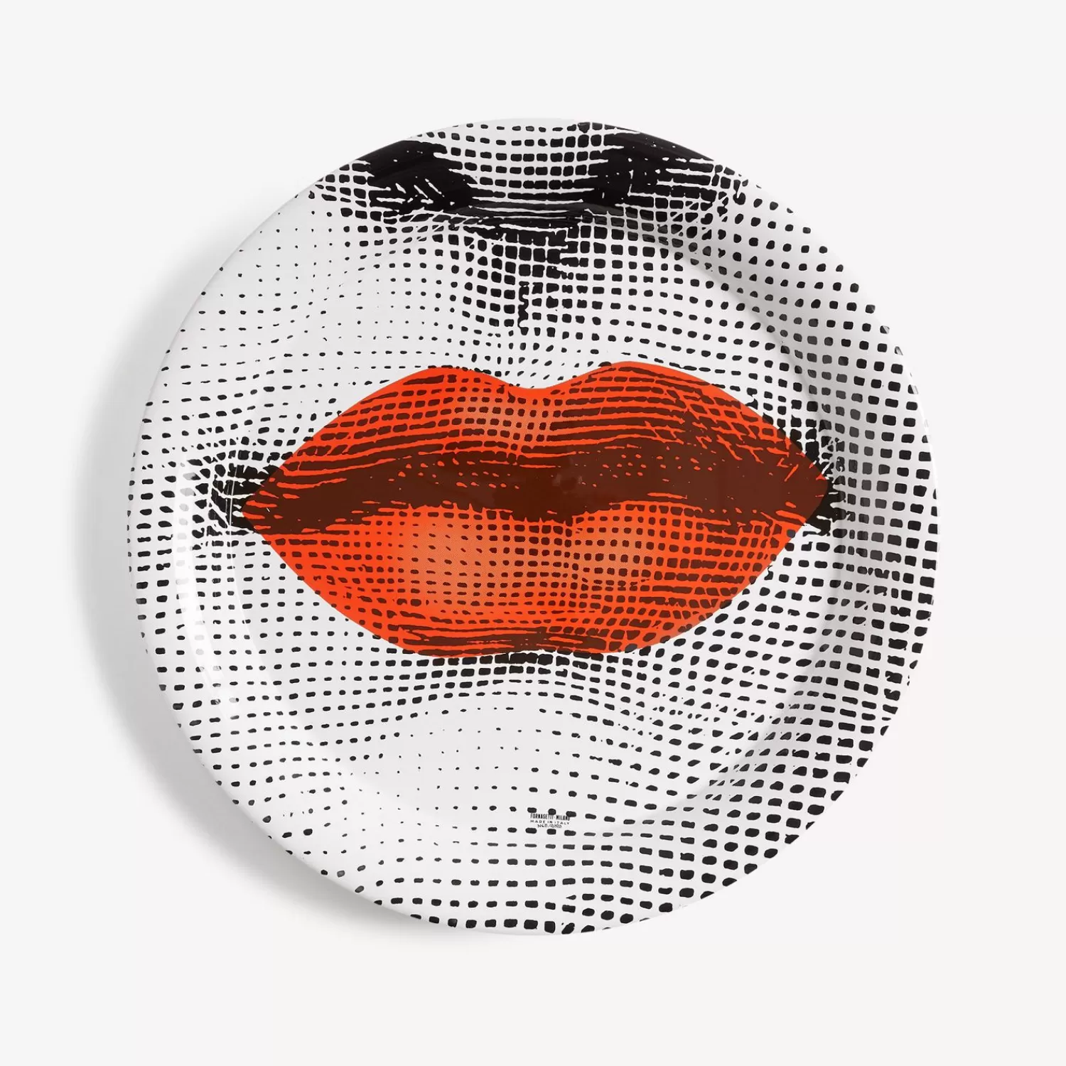 Decorative Trays And Pliants<Fornasetti Tray Bocca White/Black/Red