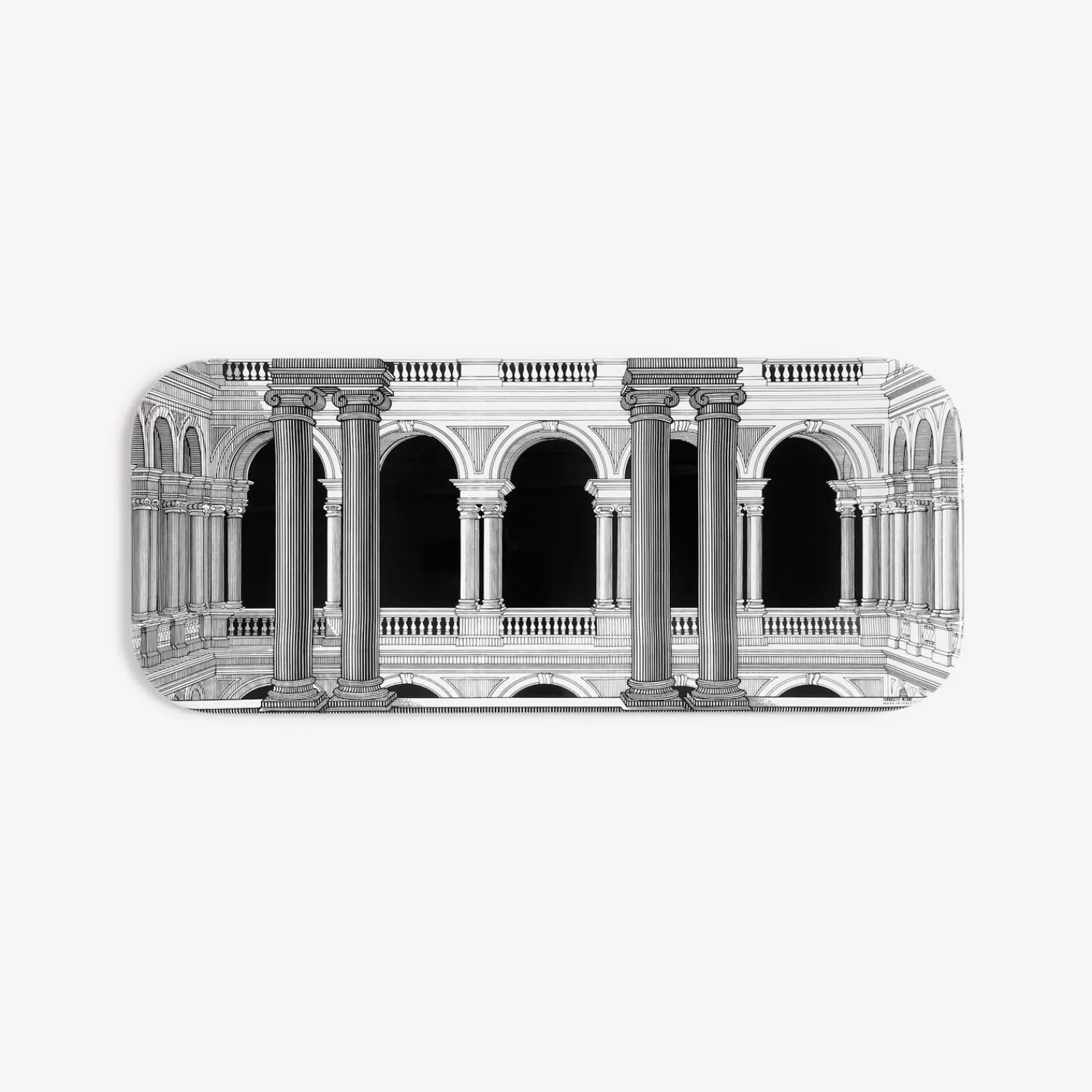 Decorative Trays And Pliants<Fornasetti Tray Brera White/Black