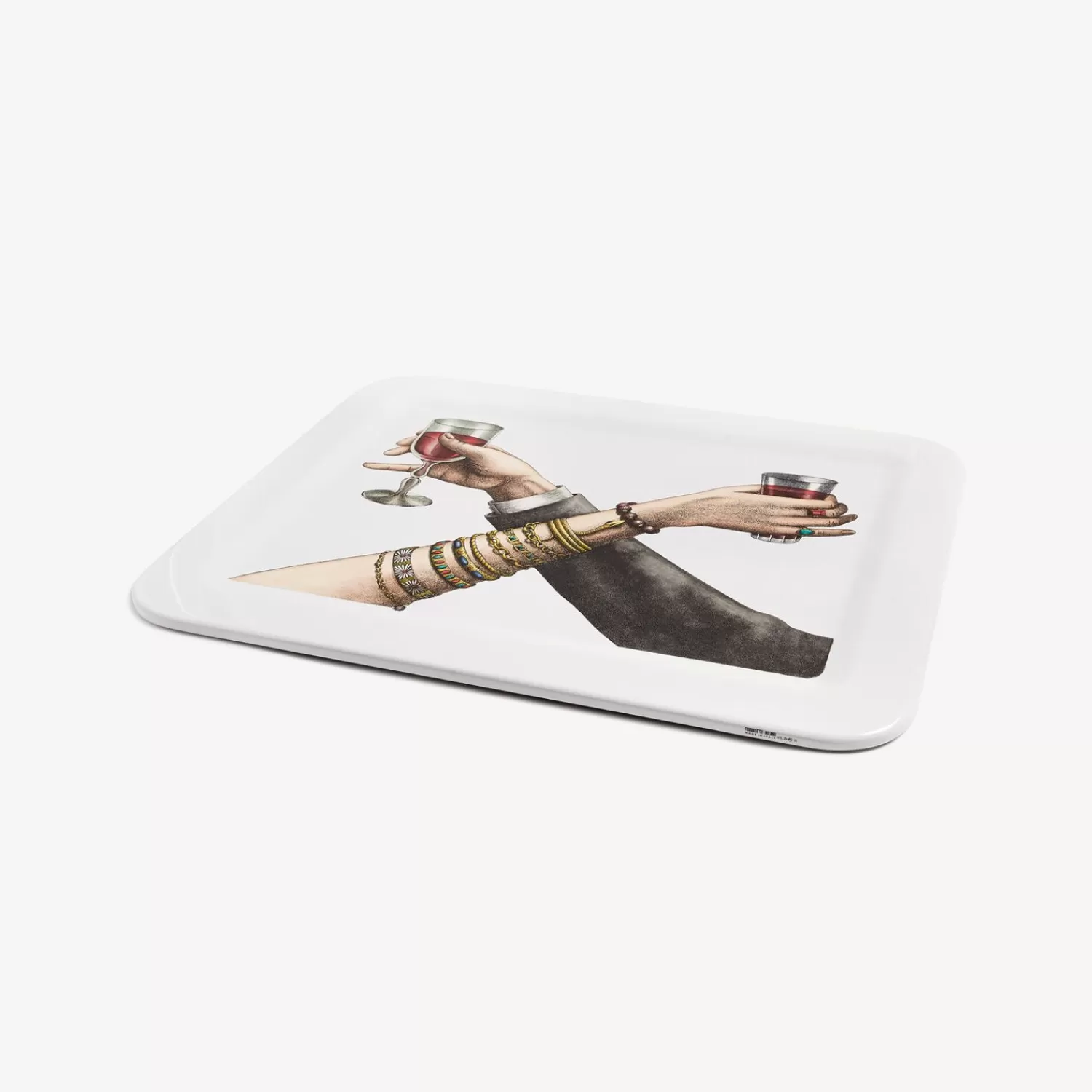 Decorative Trays And Pliants<Fornasetti Tray Brindisi Multicolour