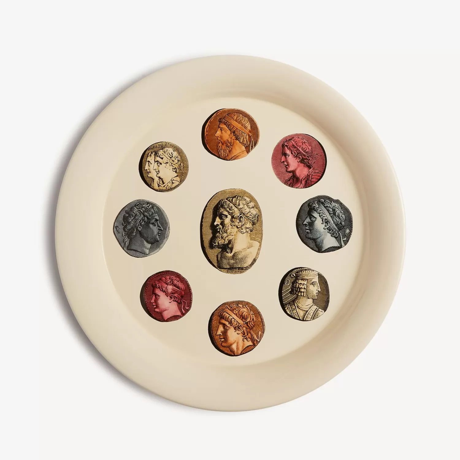 Decorative Trays And Pliants<Fornasetti Tray Cammei Multicolour
