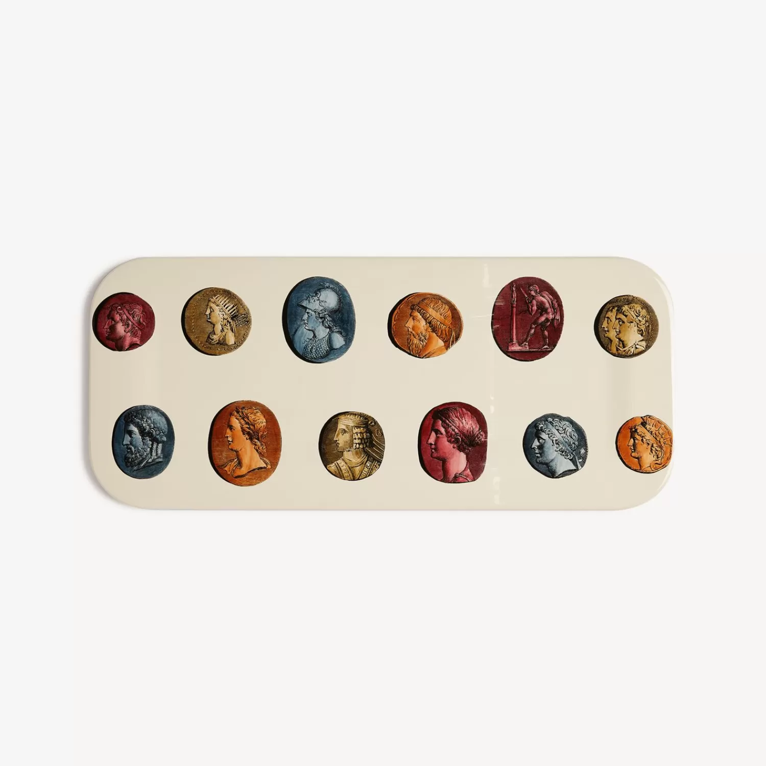 Decorative Trays And Pliants<Fornasetti Tray Cammei Multicolour