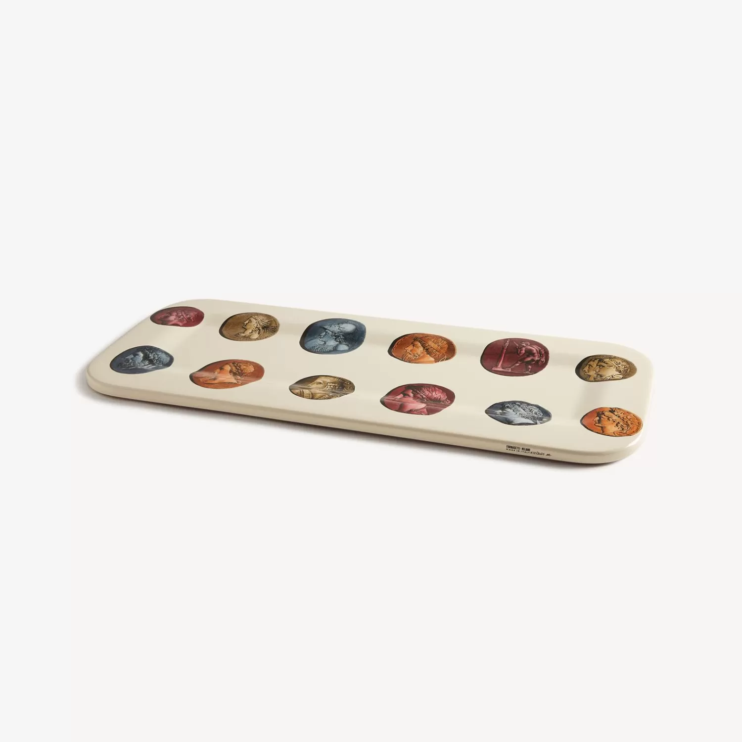 Decorative Trays And Pliants<Fornasetti Tray Cammei Multicolour
