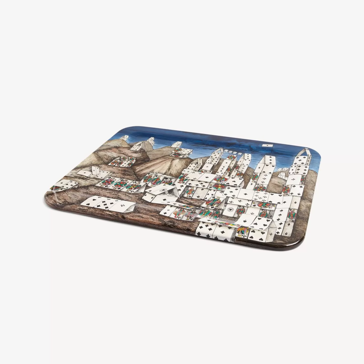 Decorative Trays And Pliants<Fornasetti Tray Citta Di Carte Multicolour