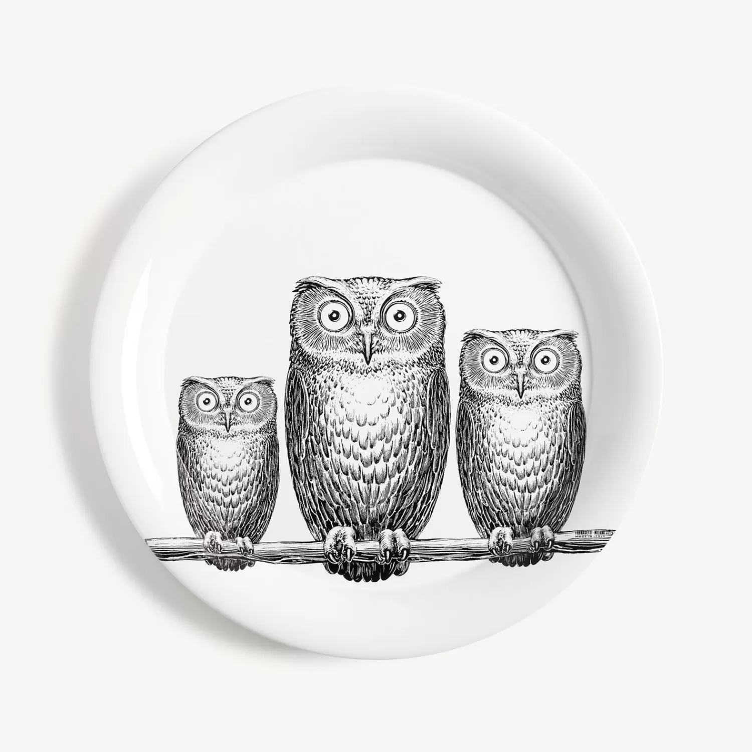 Decorative Trays And Pliants<Fornasetti Tray Civette White/Black