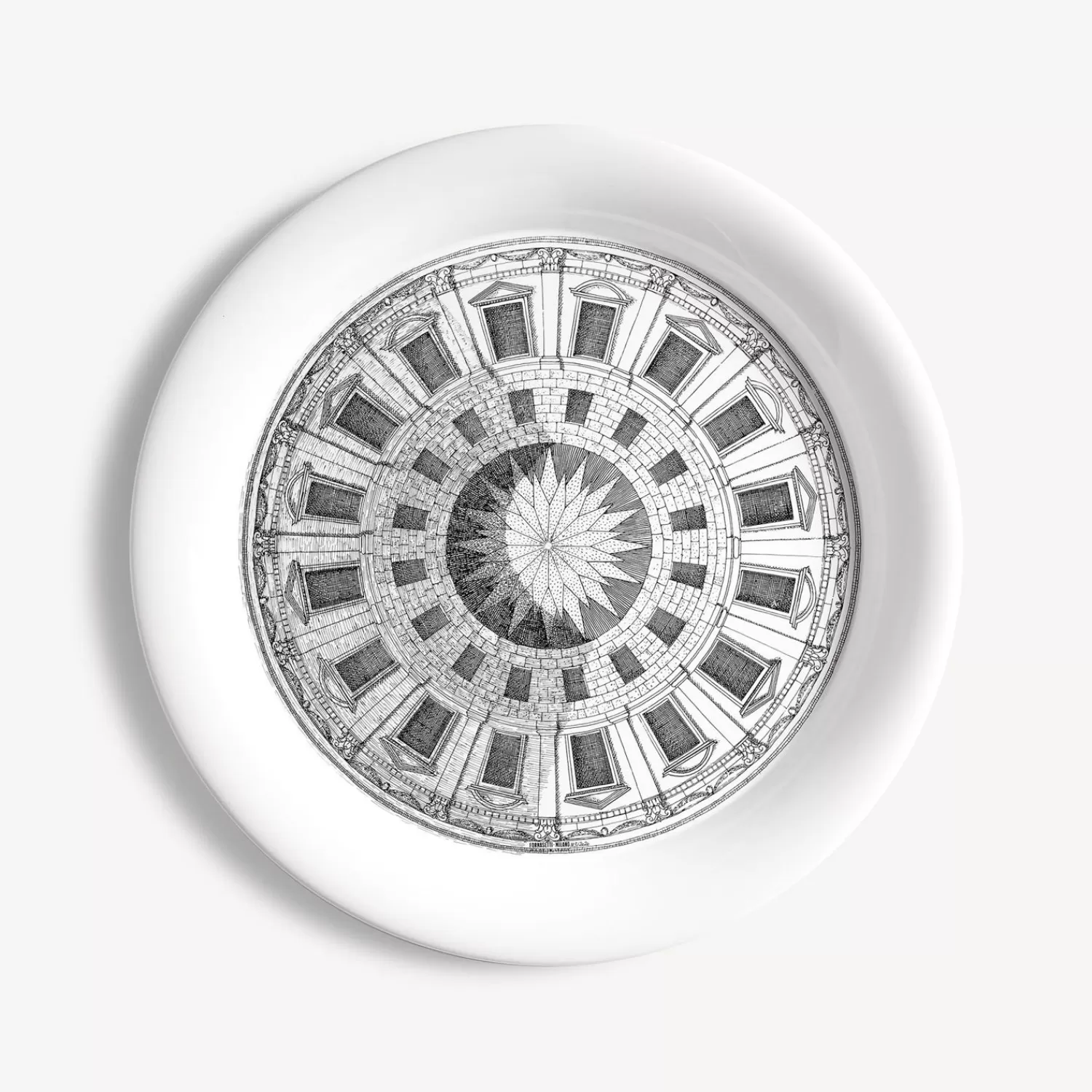 Decorative Trays And Pliants<Fornasetti Tray Cortile White/Black