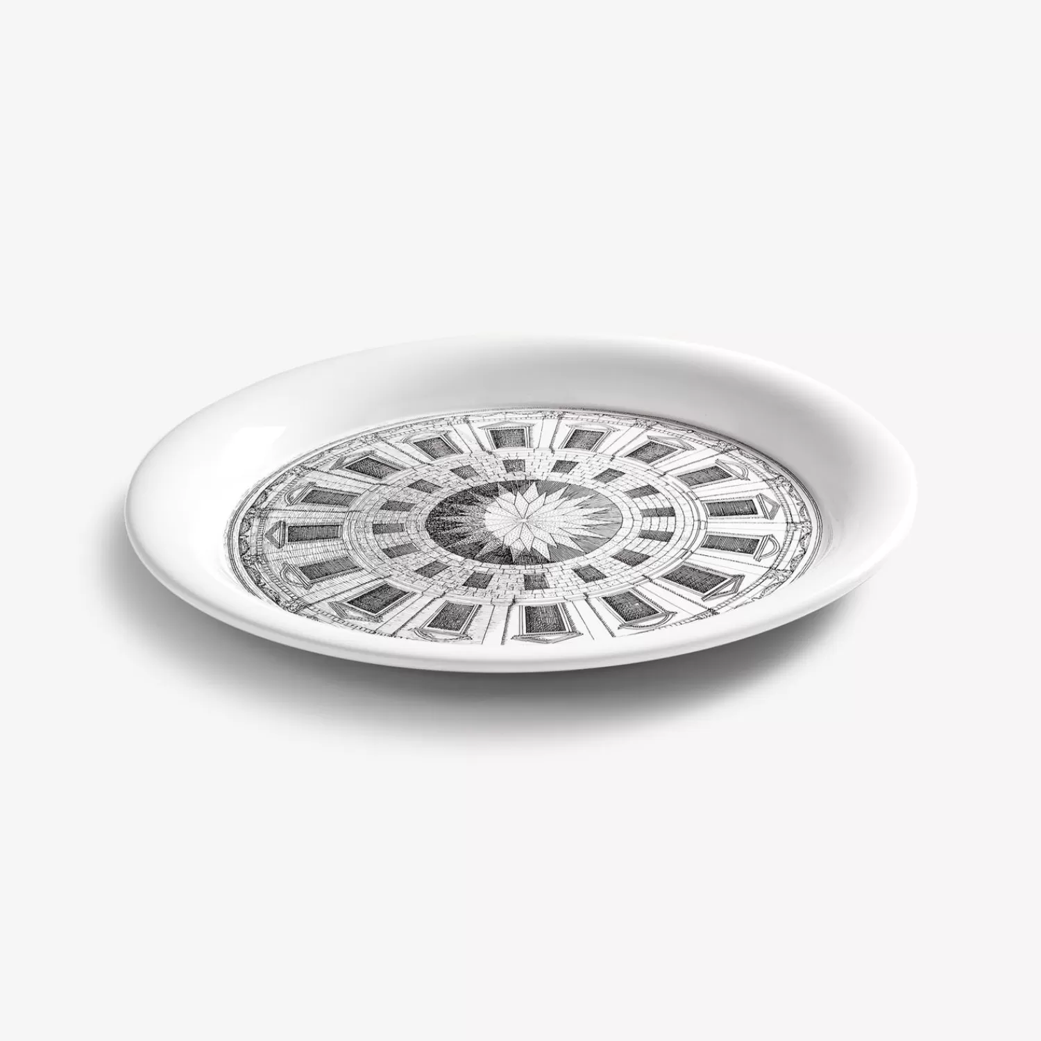 Decorative Trays And Pliants<Fornasetti Tray Cortile White/Black