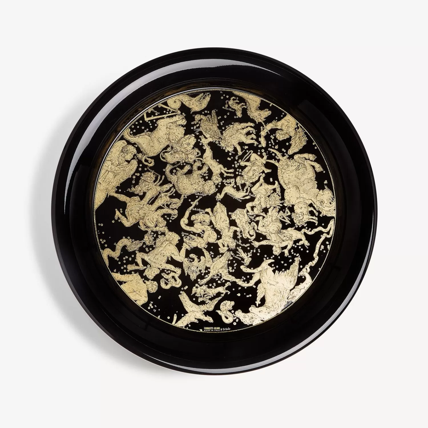 Decorative Trays And Pliants<Fornasetti Tray Emisfero Gold/Black