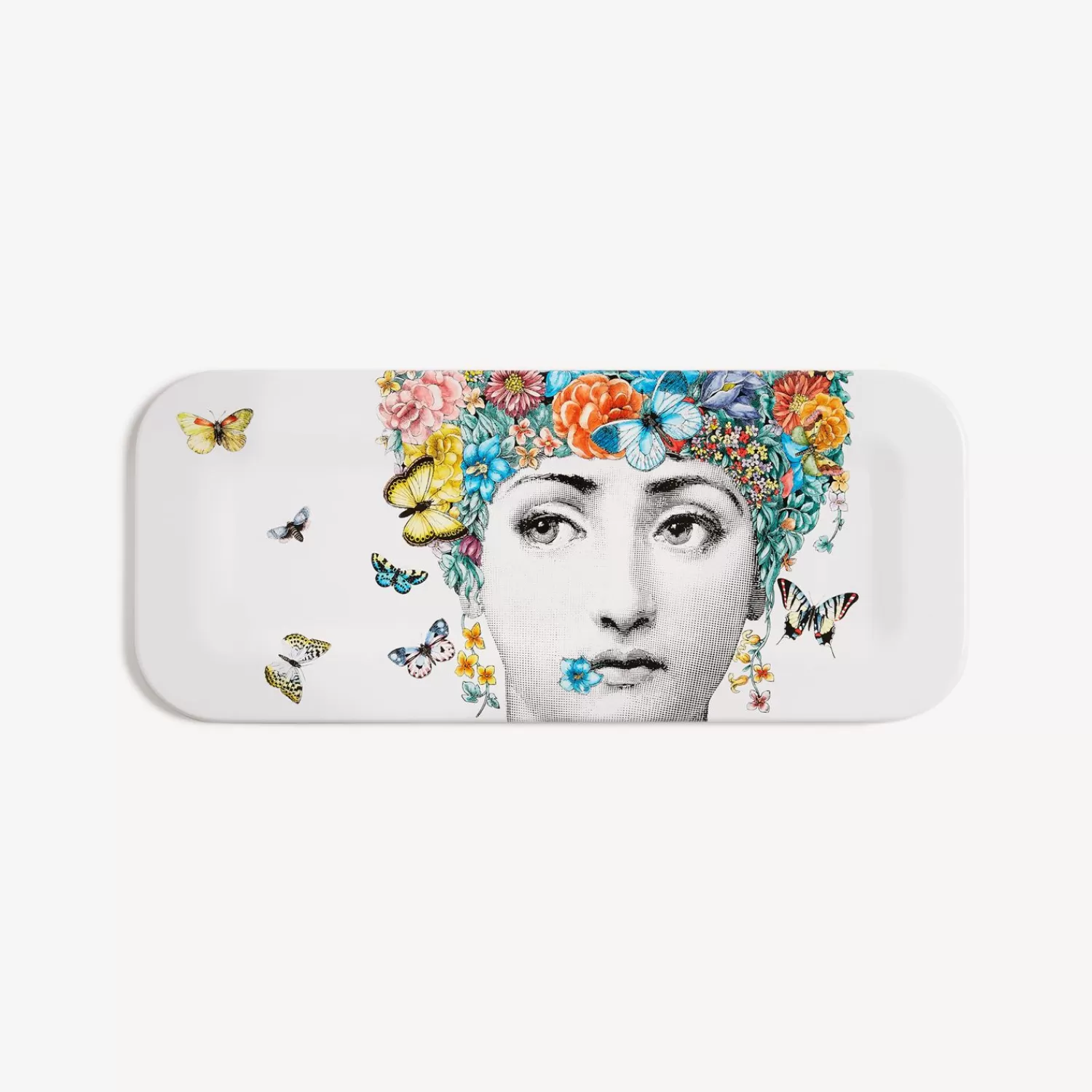 Decorative Trays And Pliants<Fornasetti Tray Fior Di Lina Multicolour