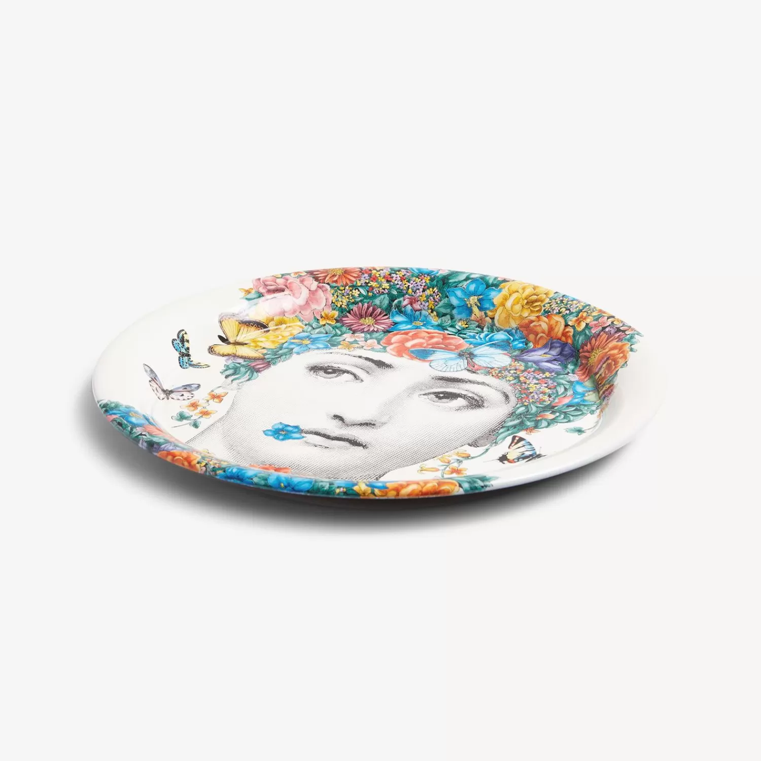 Decorative Trays And Pliants<Fornasetti Tray Fior Di Lina Multicolour