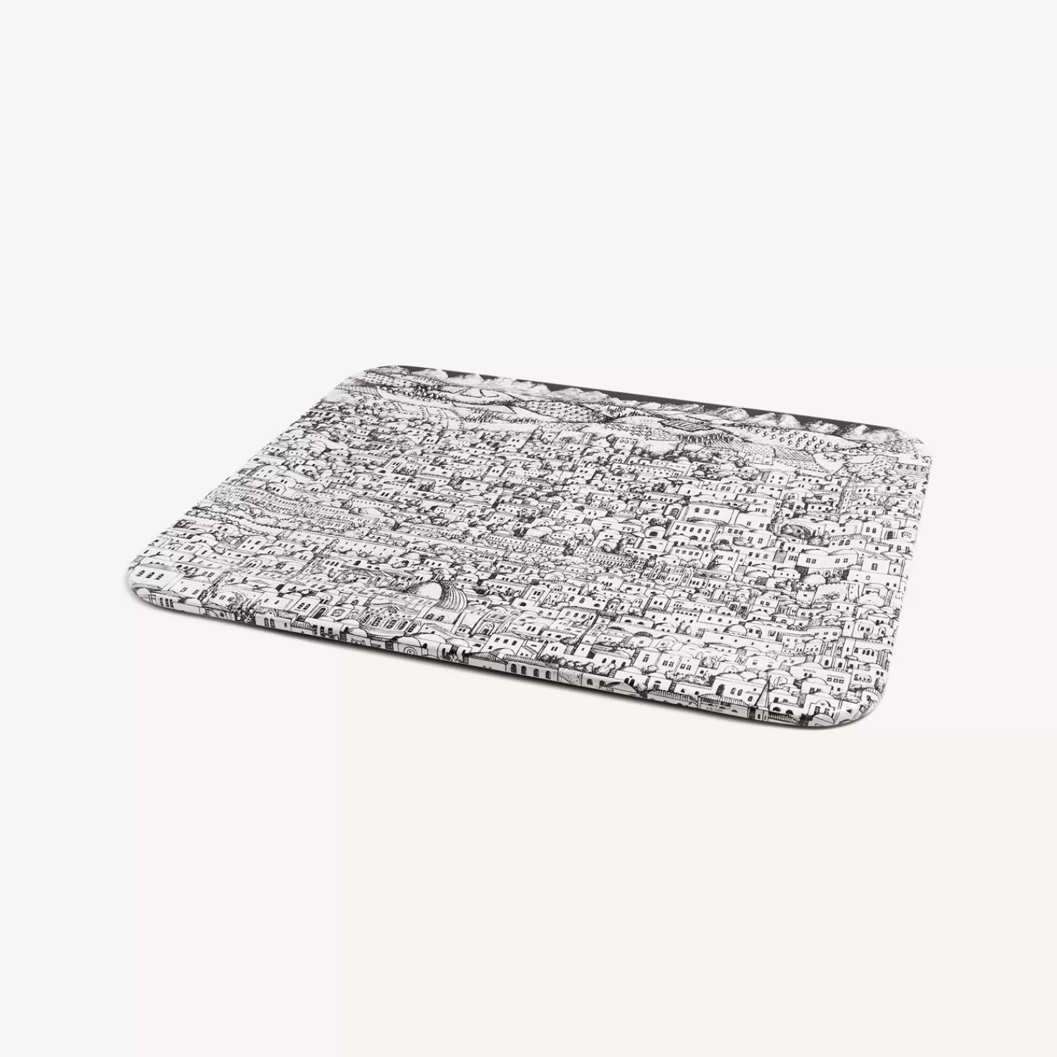 Decorative Trays And Pliants<Fornasetti Tray Gerusalemme White/Black