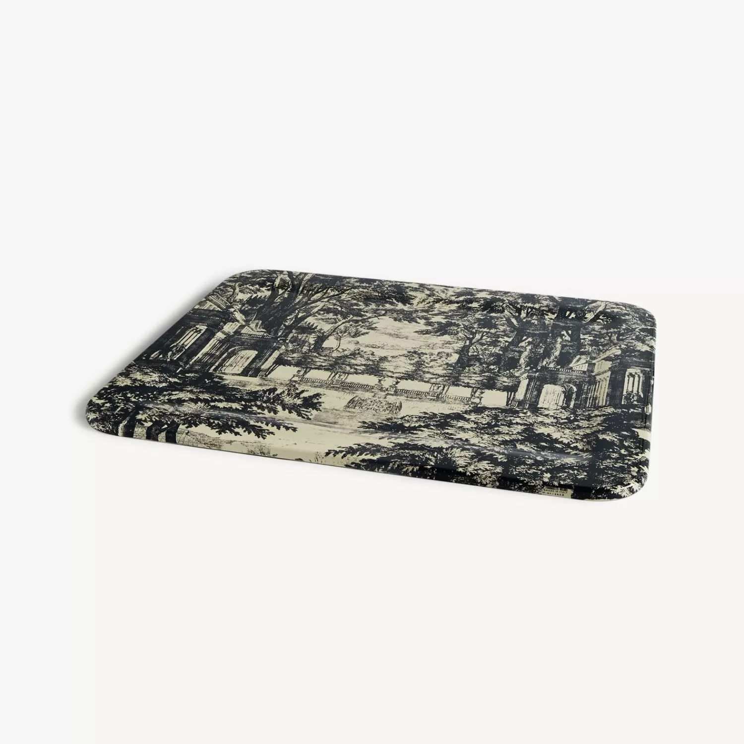 Decorative Trays And Pliants<Fornasetti Tray Giardino Settecentesco Blue/Ivory