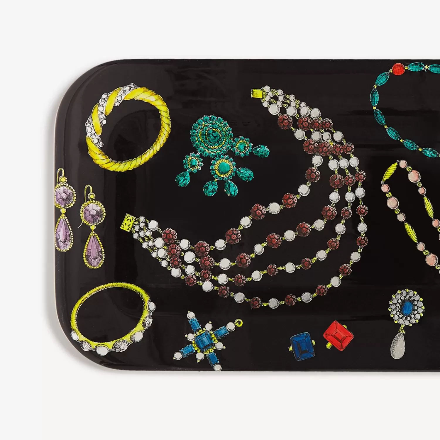 Decorative Trays And Pliants<Fornasetti Tray Gioielli Multicolour