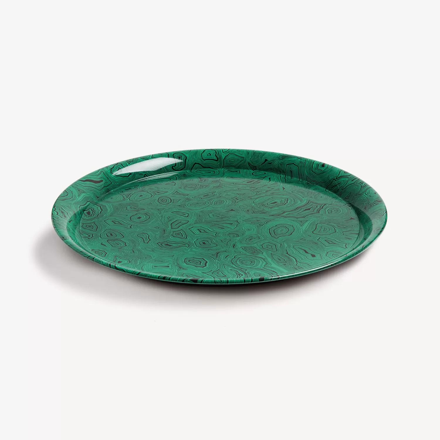 Decorative Trays And Pliants<Fornasetti Tray Green Malachite Green/Black