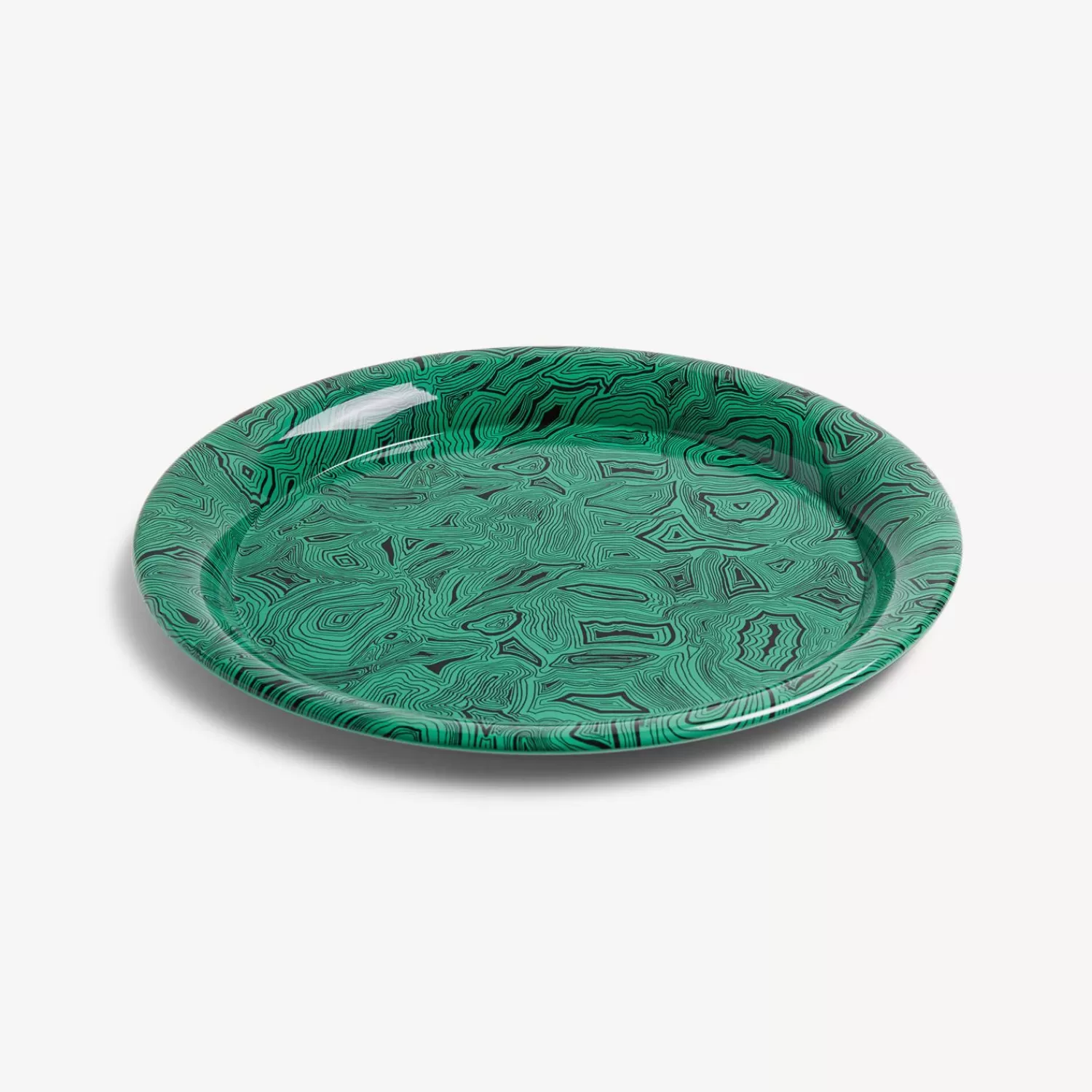 Decorative Trays And Pliants<Fornasetti Tray Malachite Green/Black