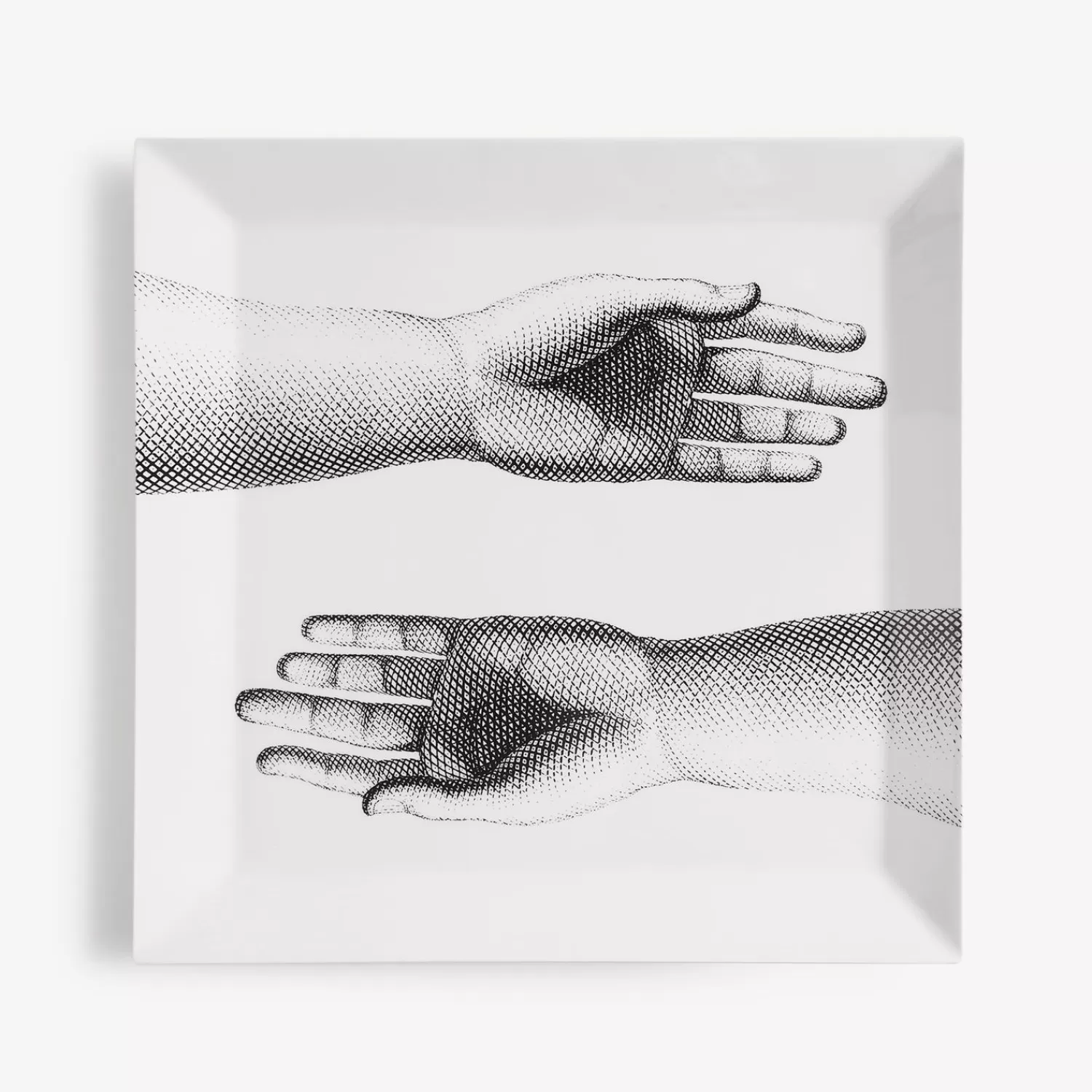 Decorative Trays<Fornasetti Tray Mani White/Black