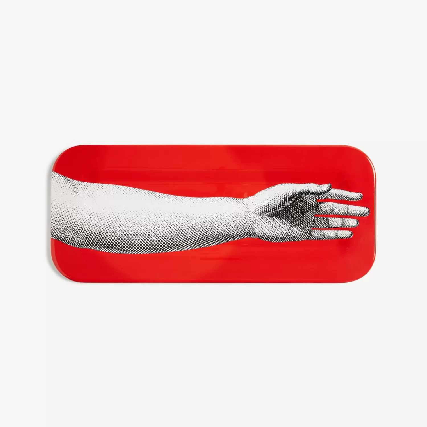 Decorative Trays And Pliants<Fornasetti Tray Mano White/Black/Red