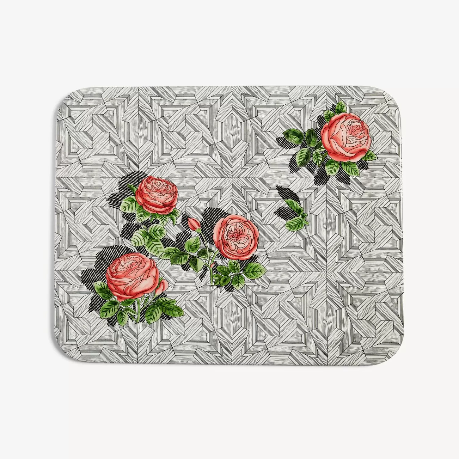 Decorative Trays And Pliants<Fornasetti Tray Musciarabia Con Rose Multicolour