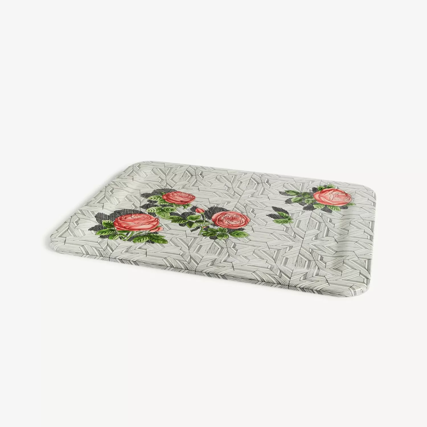 Decorative Trays And Pliants<Fornasetti Tray Musciarabia Con Rose Multicolour