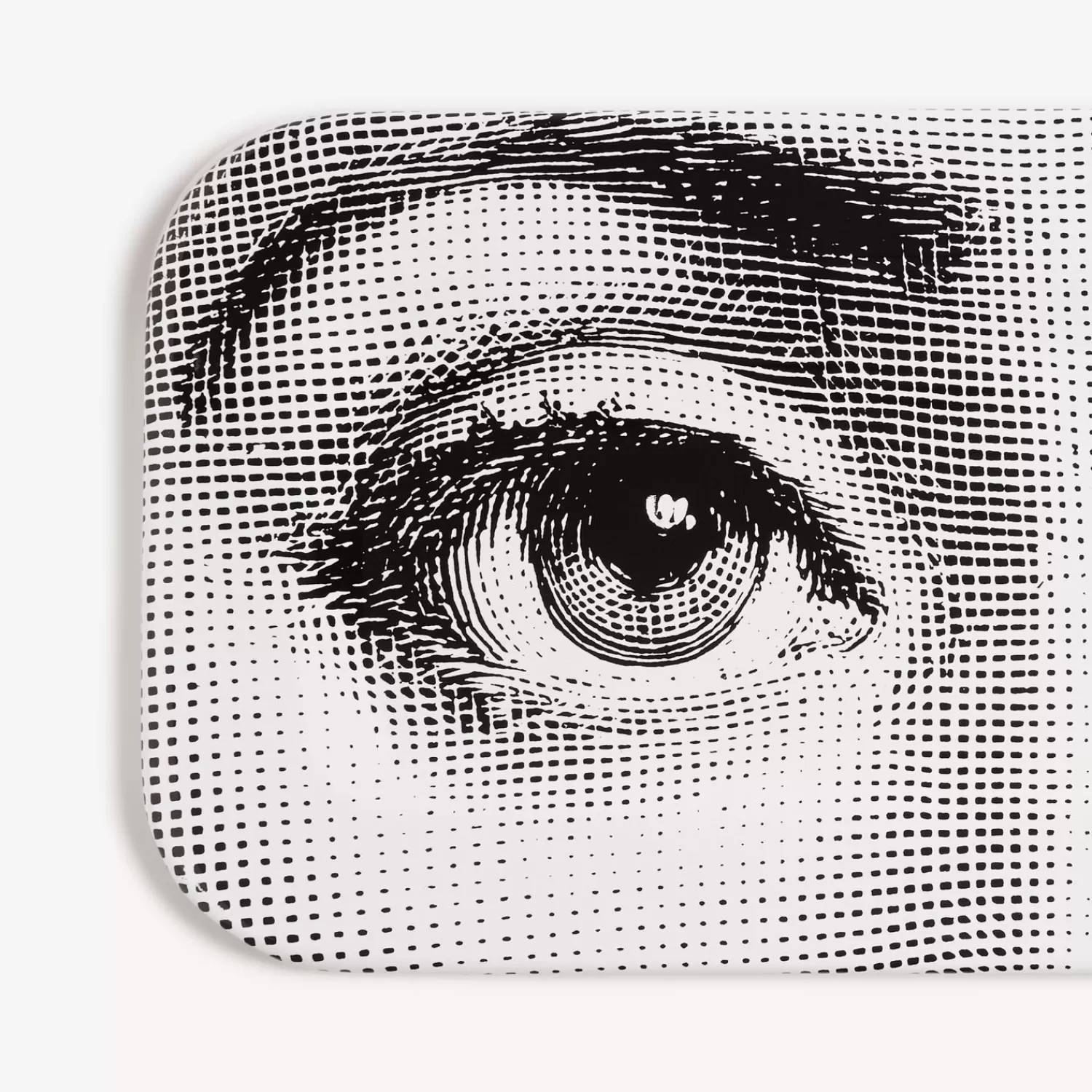 Decorative Trays And Pliants<Fornasetti Tray Occhi White/Black