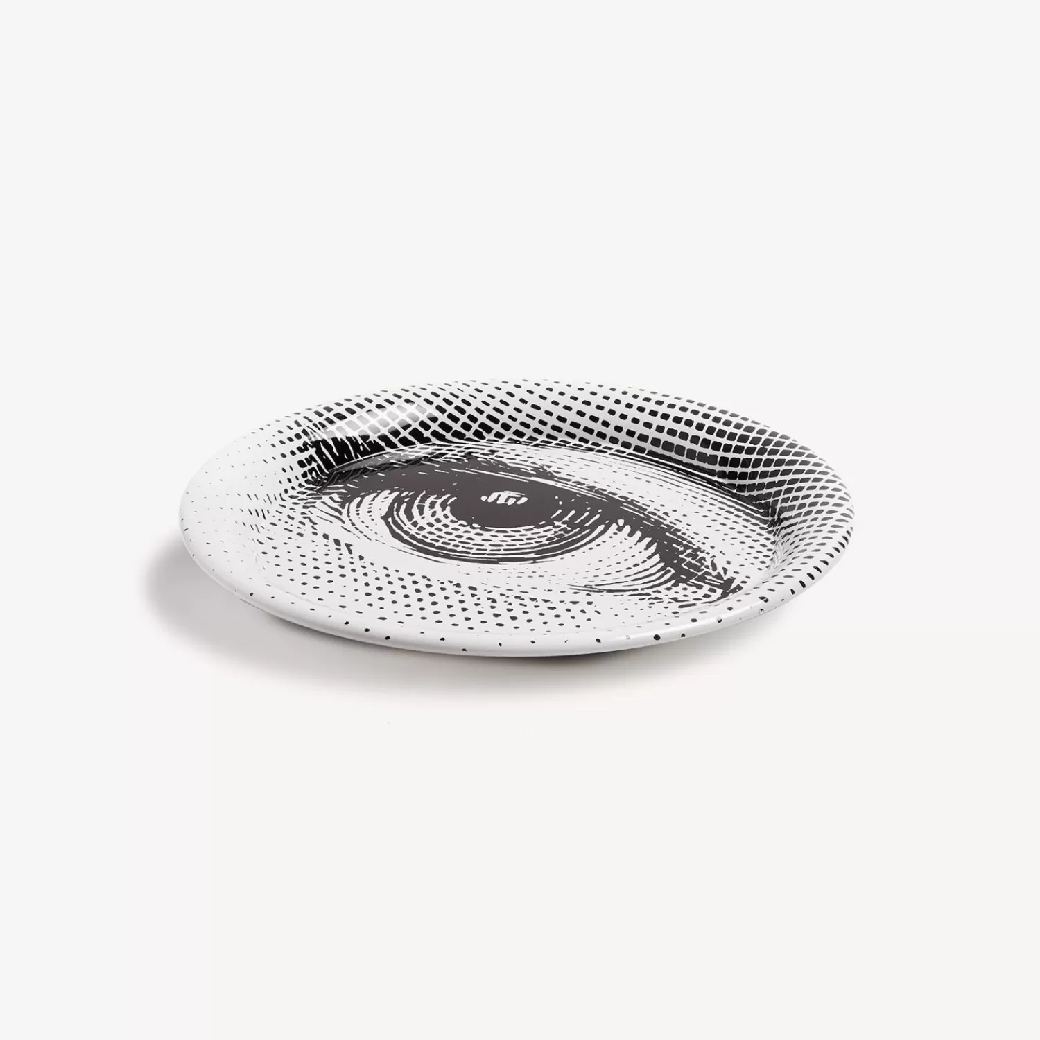 Decorative Trays And Pliants<Fornasetti Tray Occhio White/Black