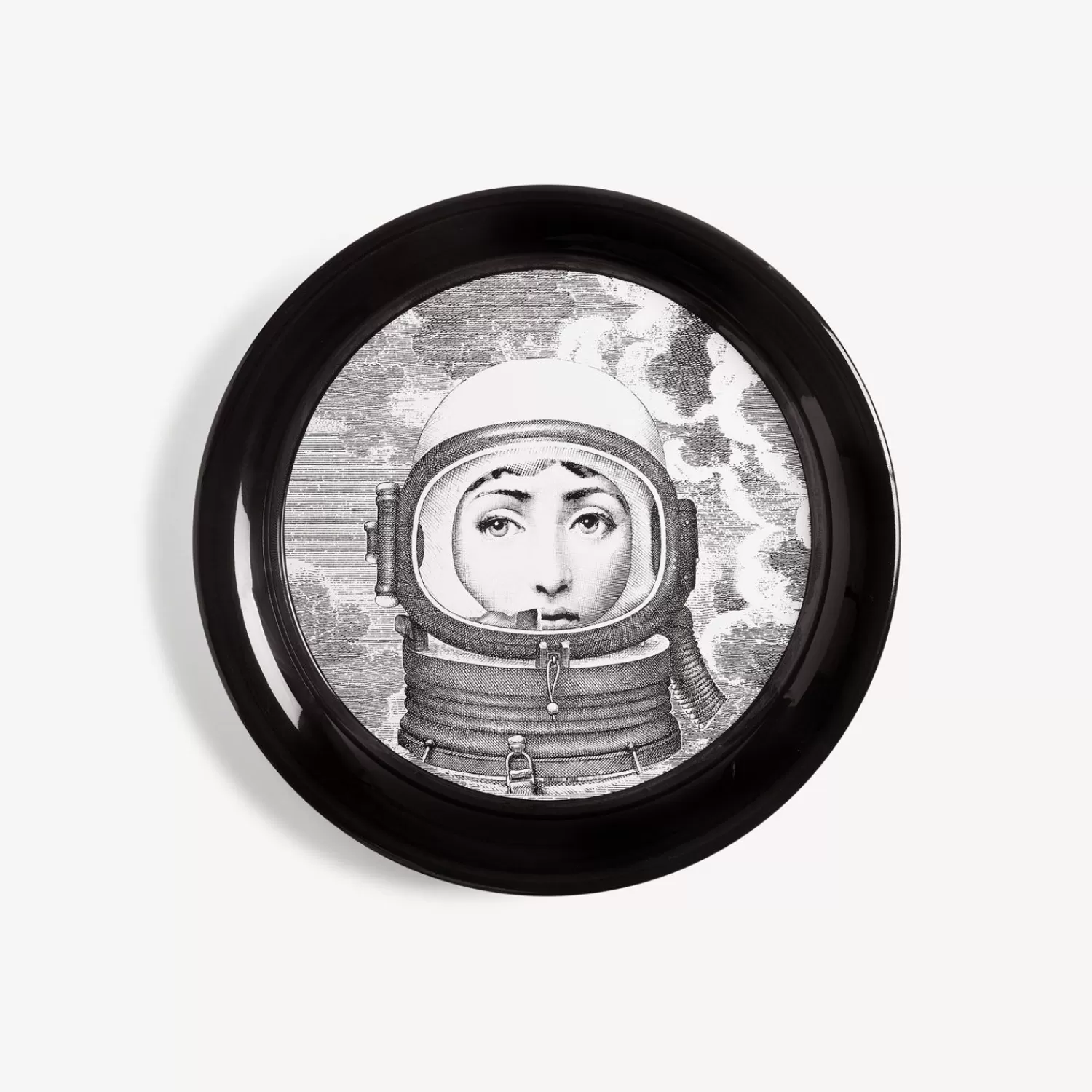 Decorative Trays And Pliants<Fornasetti Tray Palombara White/Black