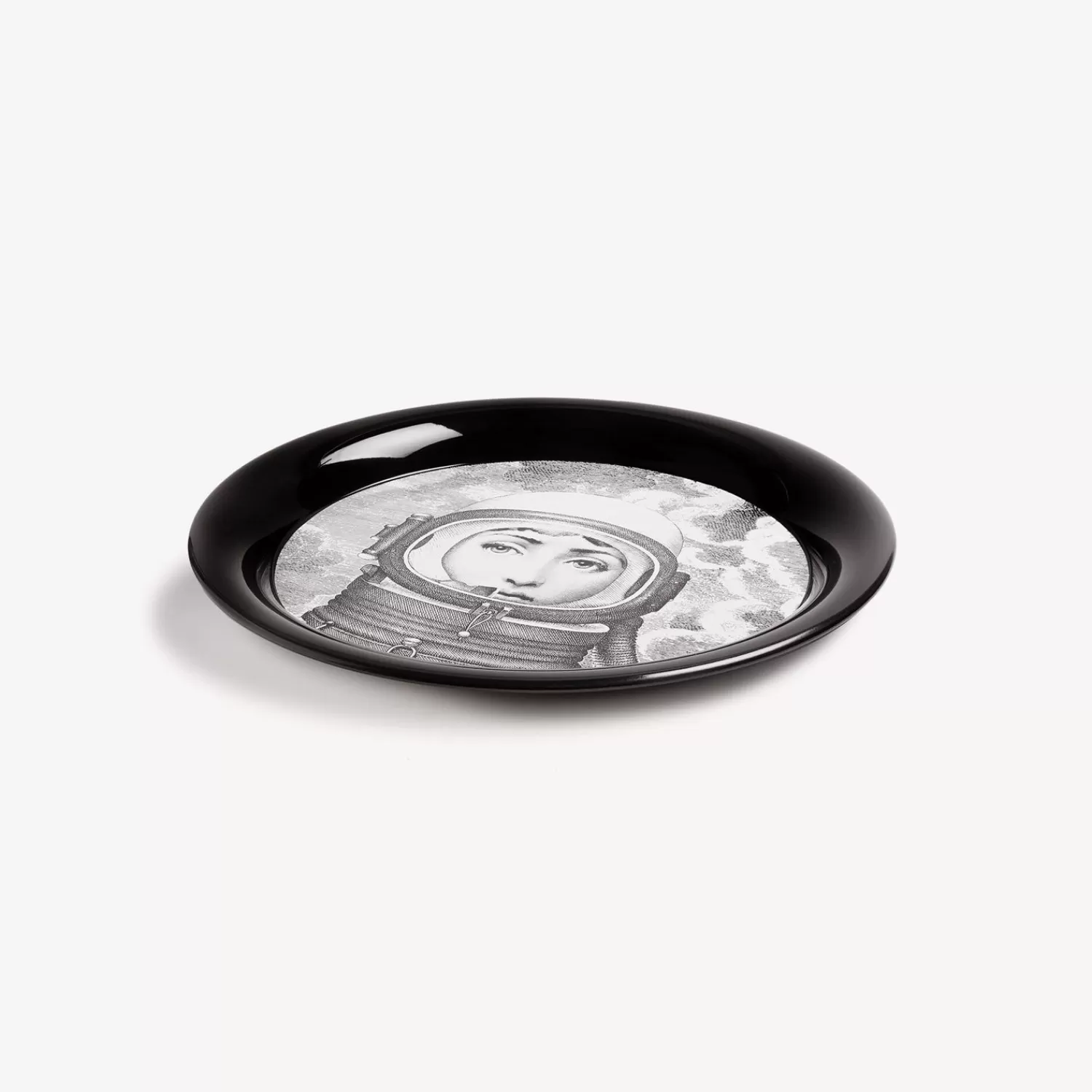 Decorative Trays And Pliants<Fornasetti Tray Palombara White/Black