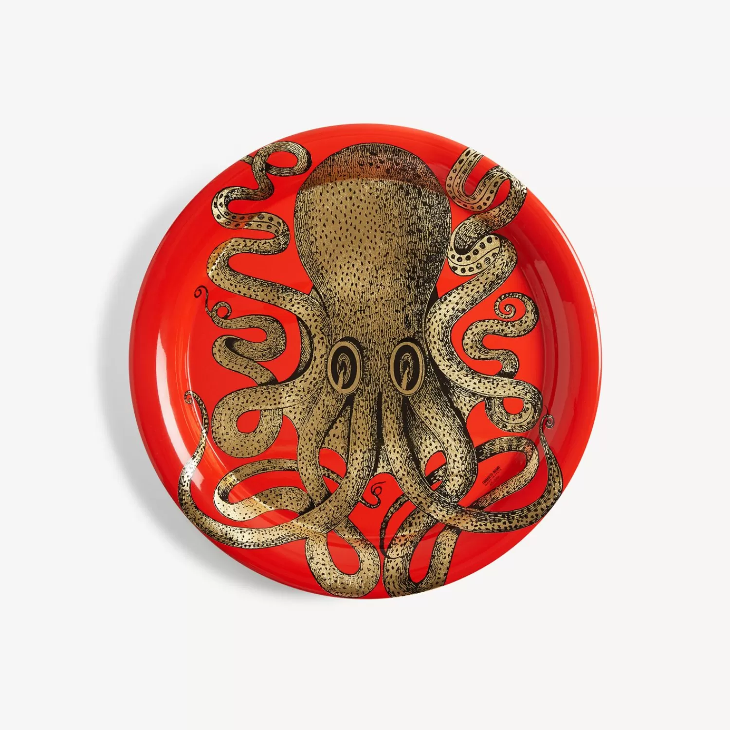 Decorative Trays And Pliants<Fornasetti Tray Polipo Gold/Red