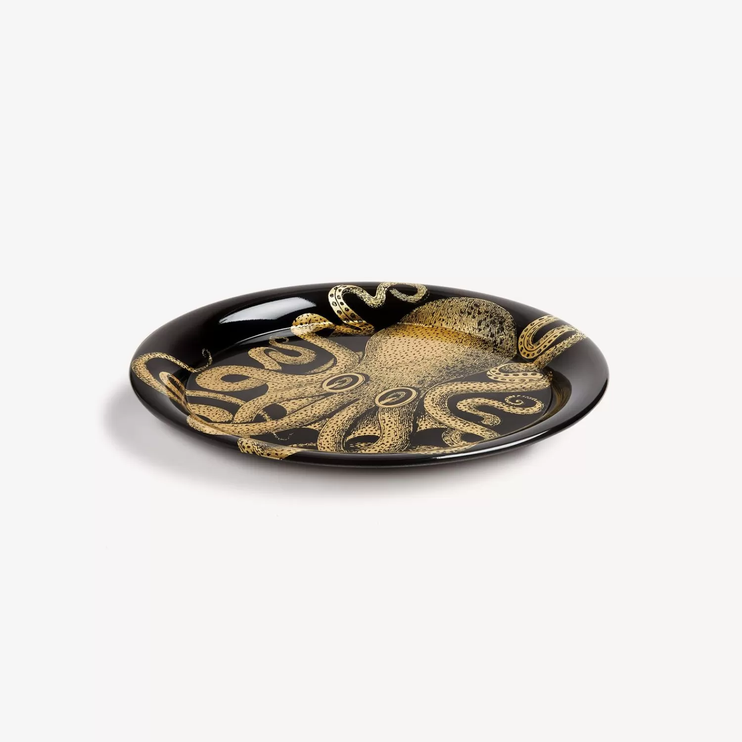 Decorative Trays And Pliants<Fornasetti Tray Polipo Gold/Black