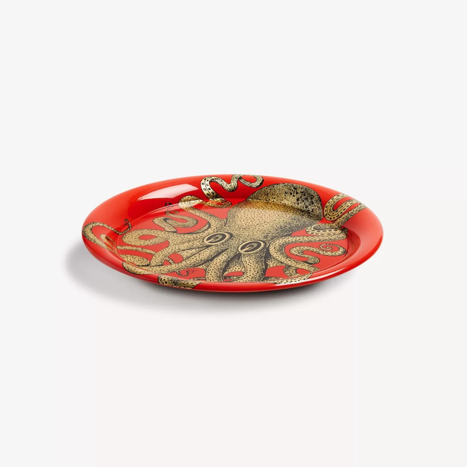 Decorative Trays And Pliants<Fornasetti Tray Polipo Gold/Red
