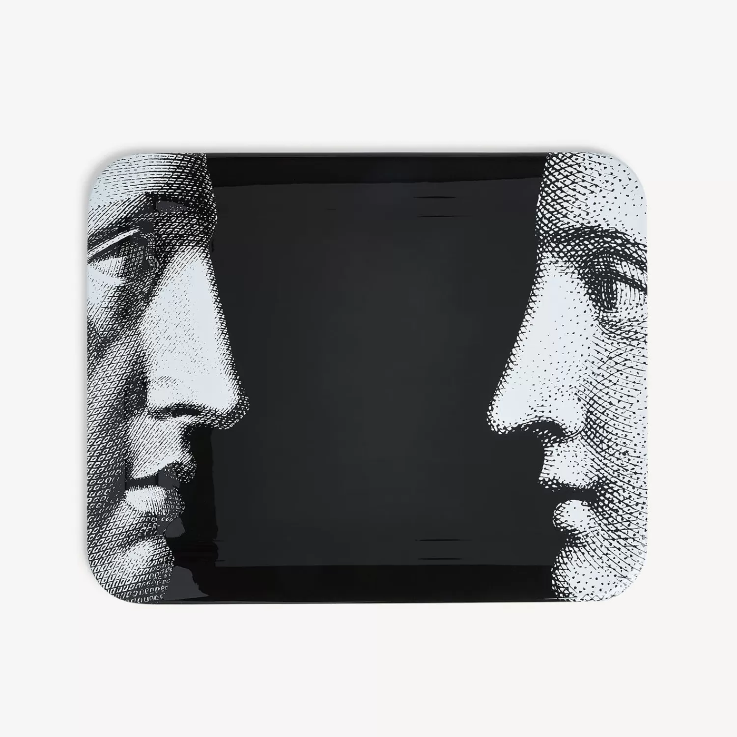 Decorative Trays And Pliants<Fornasetti Tray Profili White/Black